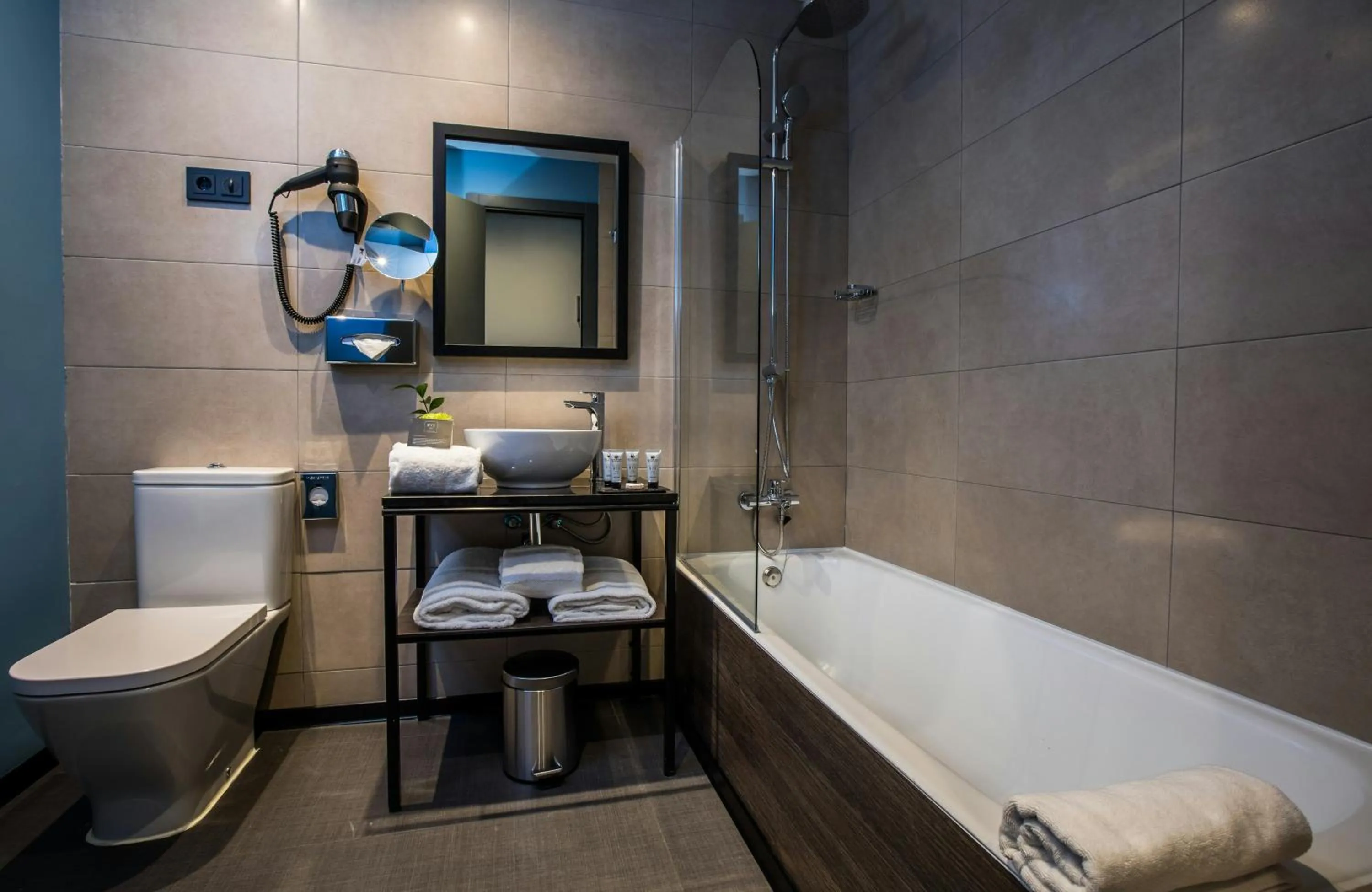 Bathroom in NYX Hotel Madrid by Leonardo Hotels