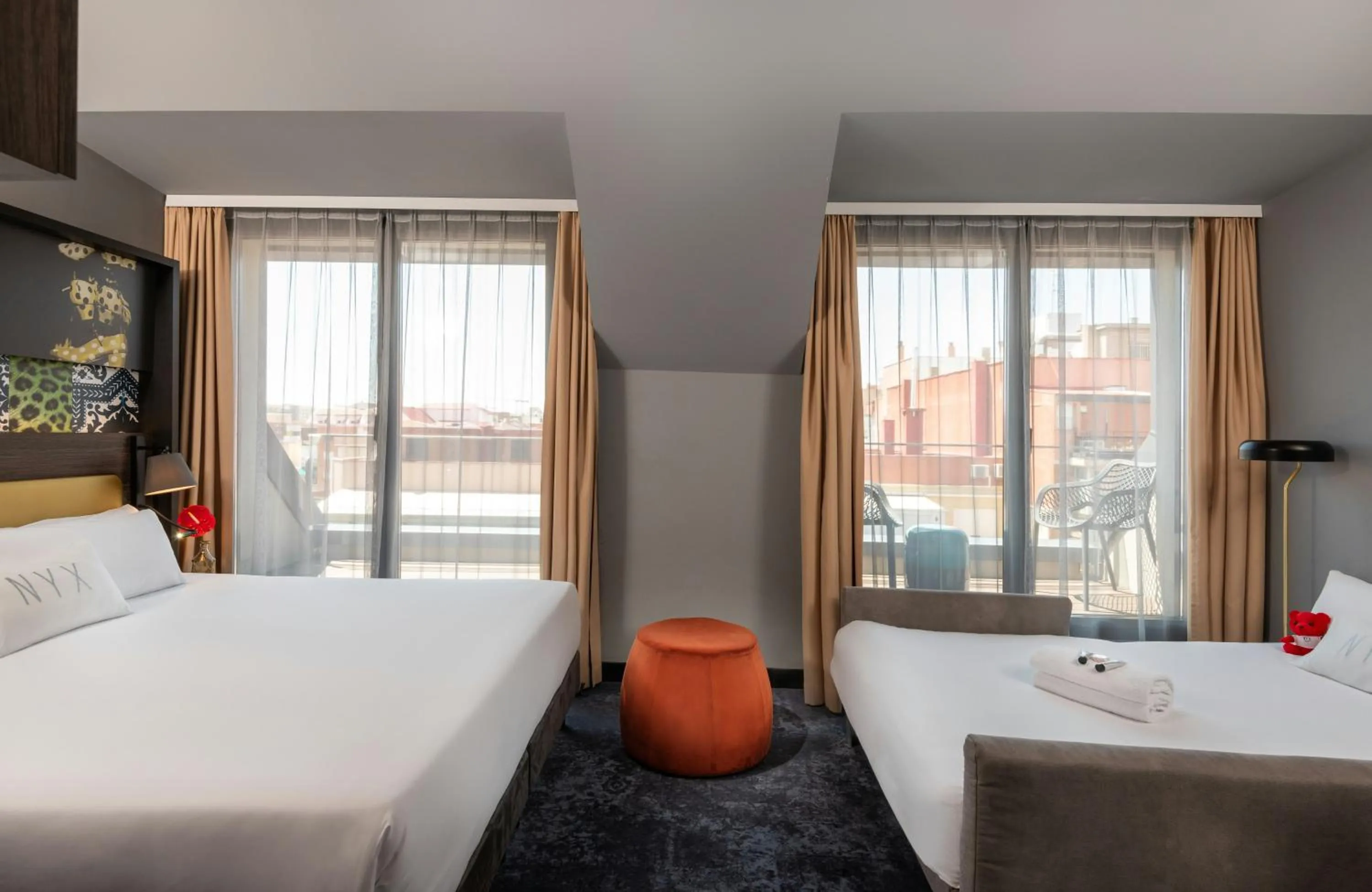 Photo of the whole room, Bed in NYX Hotel Madrid by Leonardo Hotels