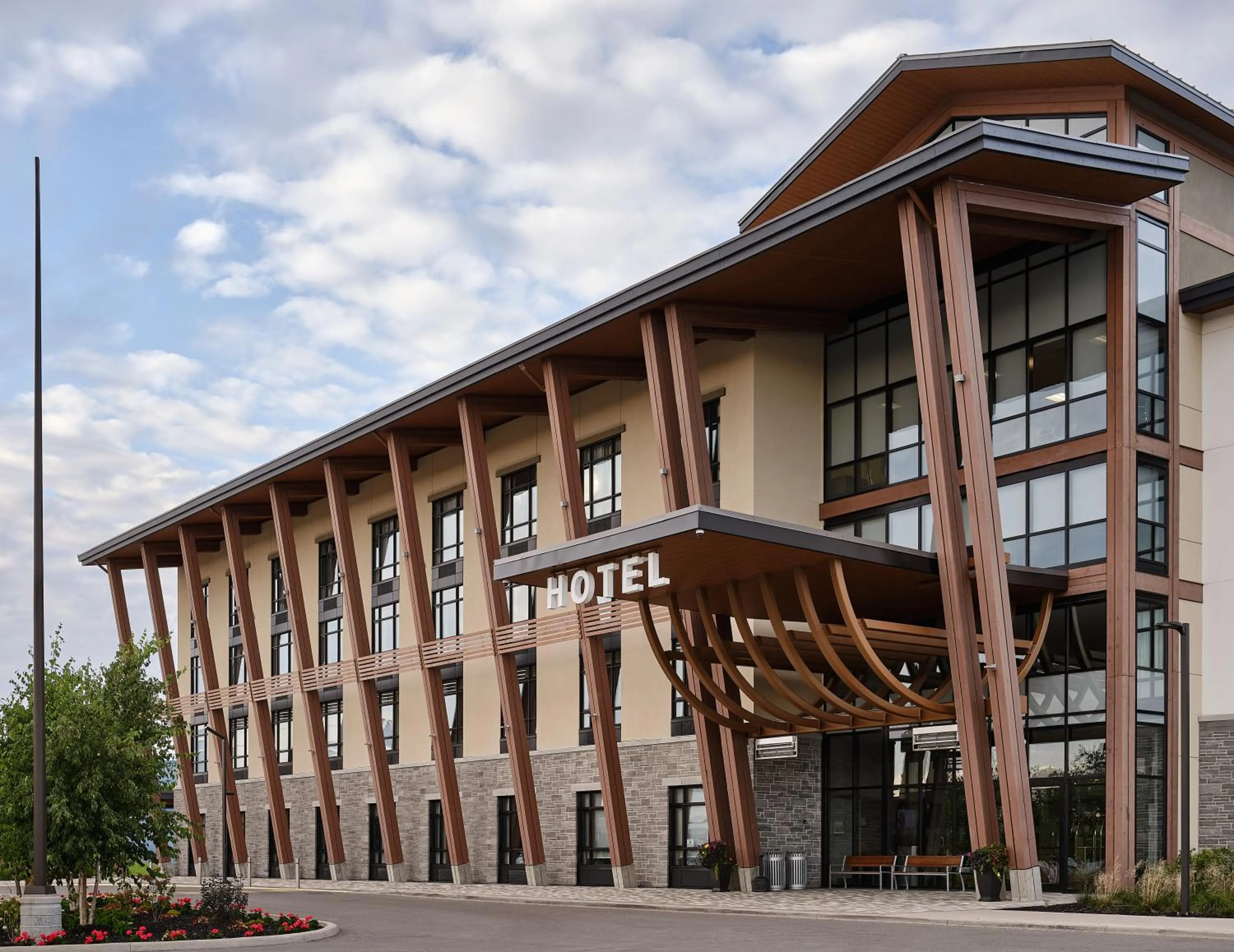 Property building in Great Blue Heron Hotel