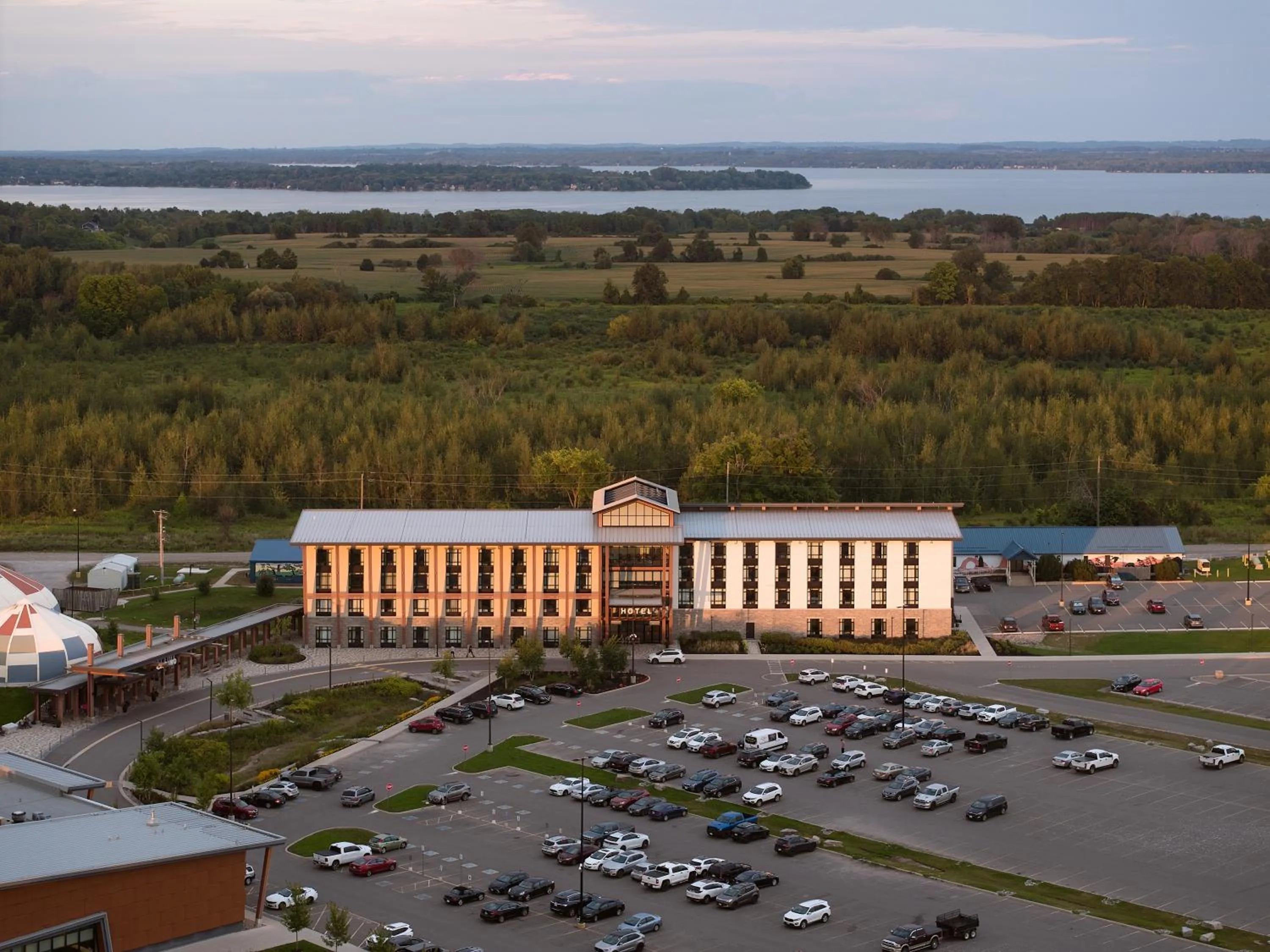 Property building in Great Blue Heron Hotel