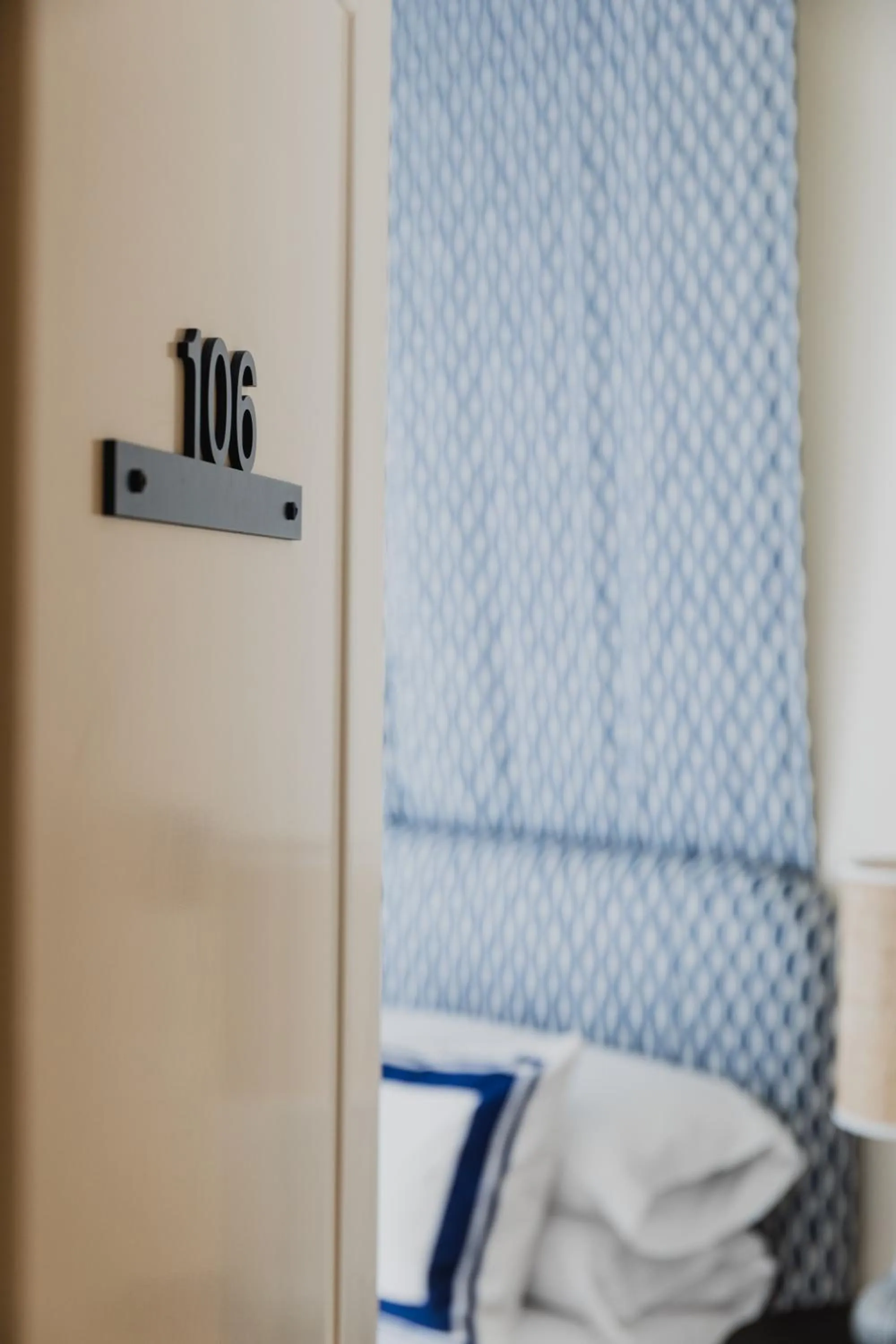 Decorative detail, Bed in Hotel Isabella's Llafranc