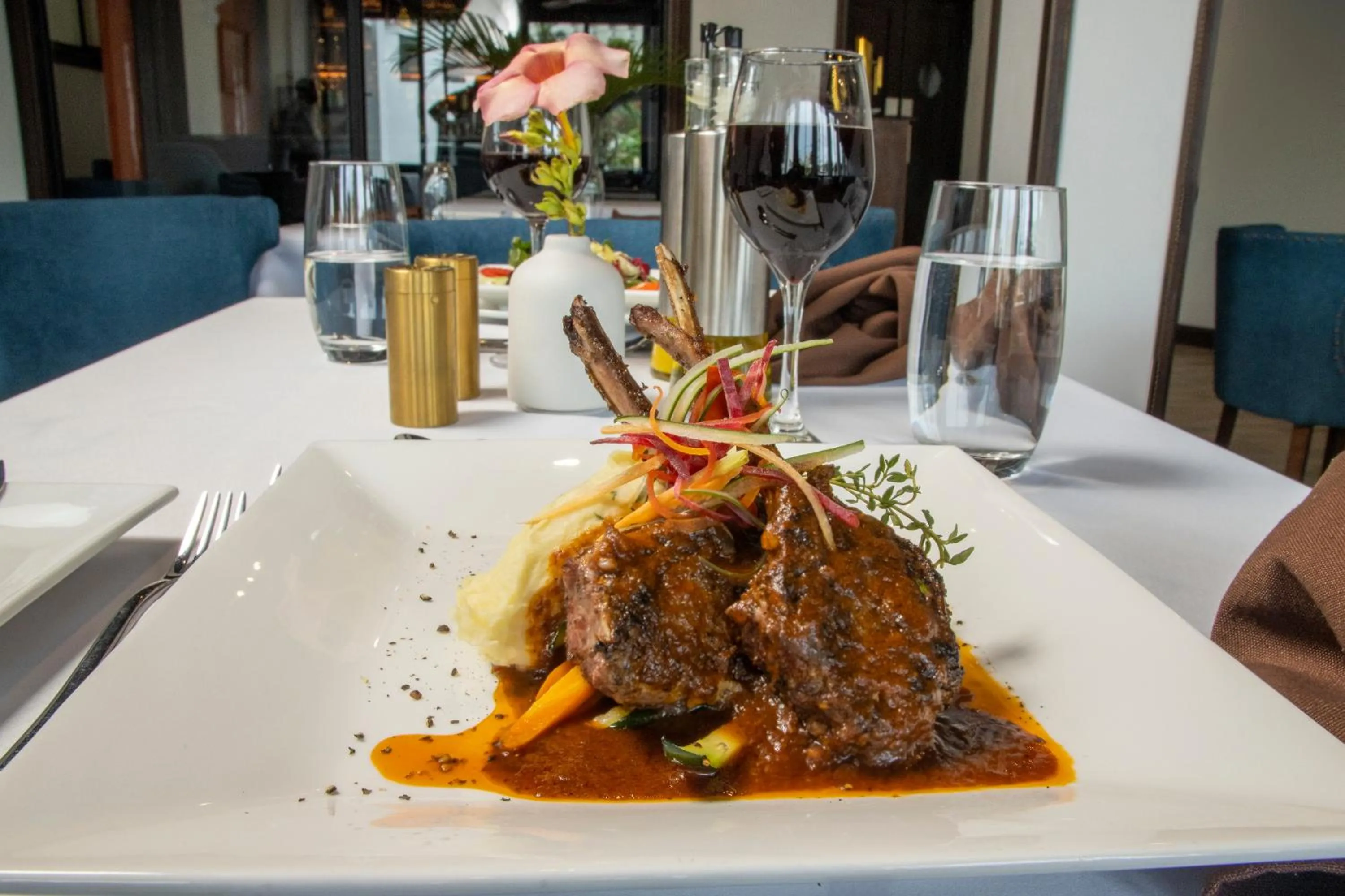 Dining area in Sago Palm Hotel