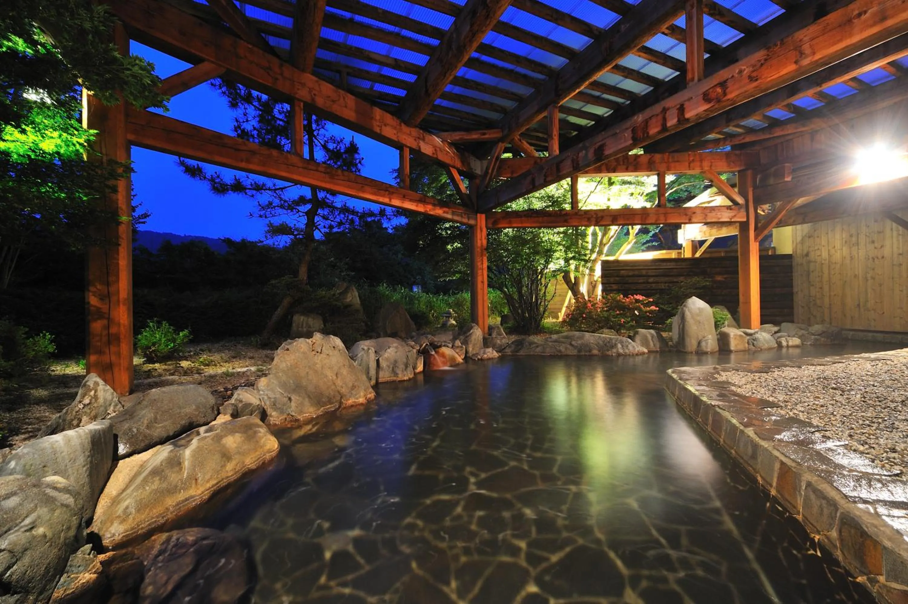 Open Air Bath in Watari Onsen Bettei-Kaede
