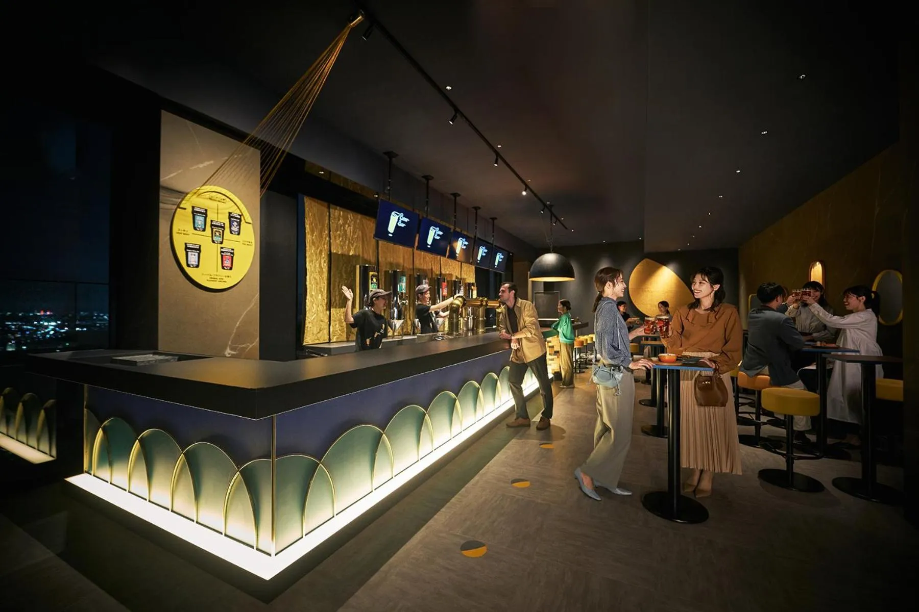 Lounge or bar in OMO Kansai Airport by Hoshino Resorts