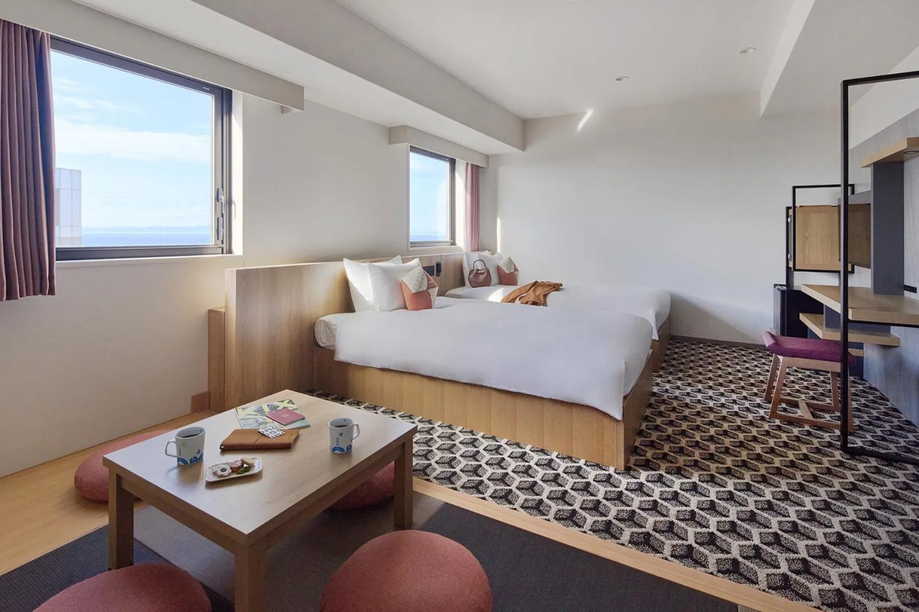 Photo of the whole room, Bed in OMO Kansai Airport by Hoshino Resorts