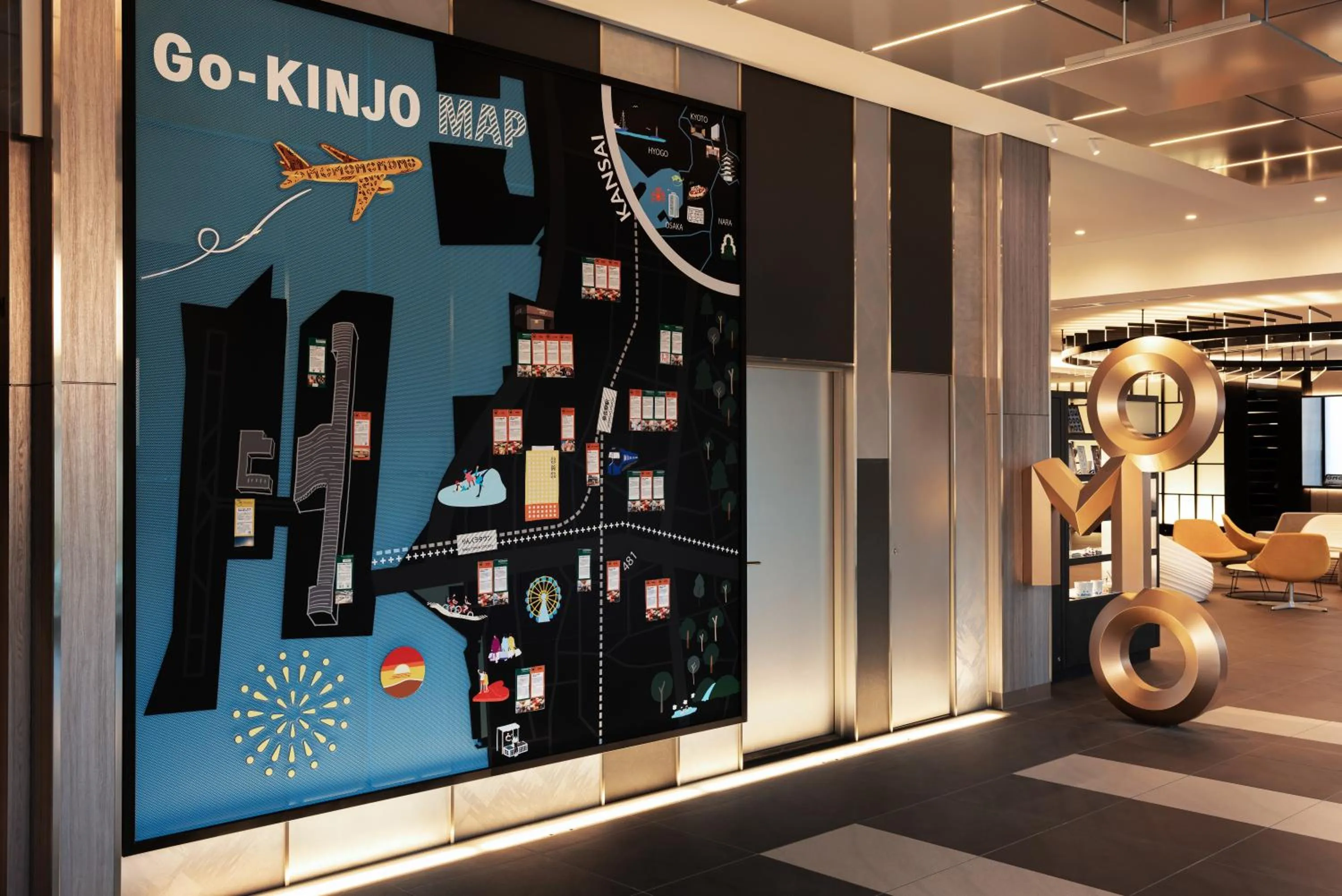 Lobby or reception in OMO Kansai Airport by Hoshino Resorts