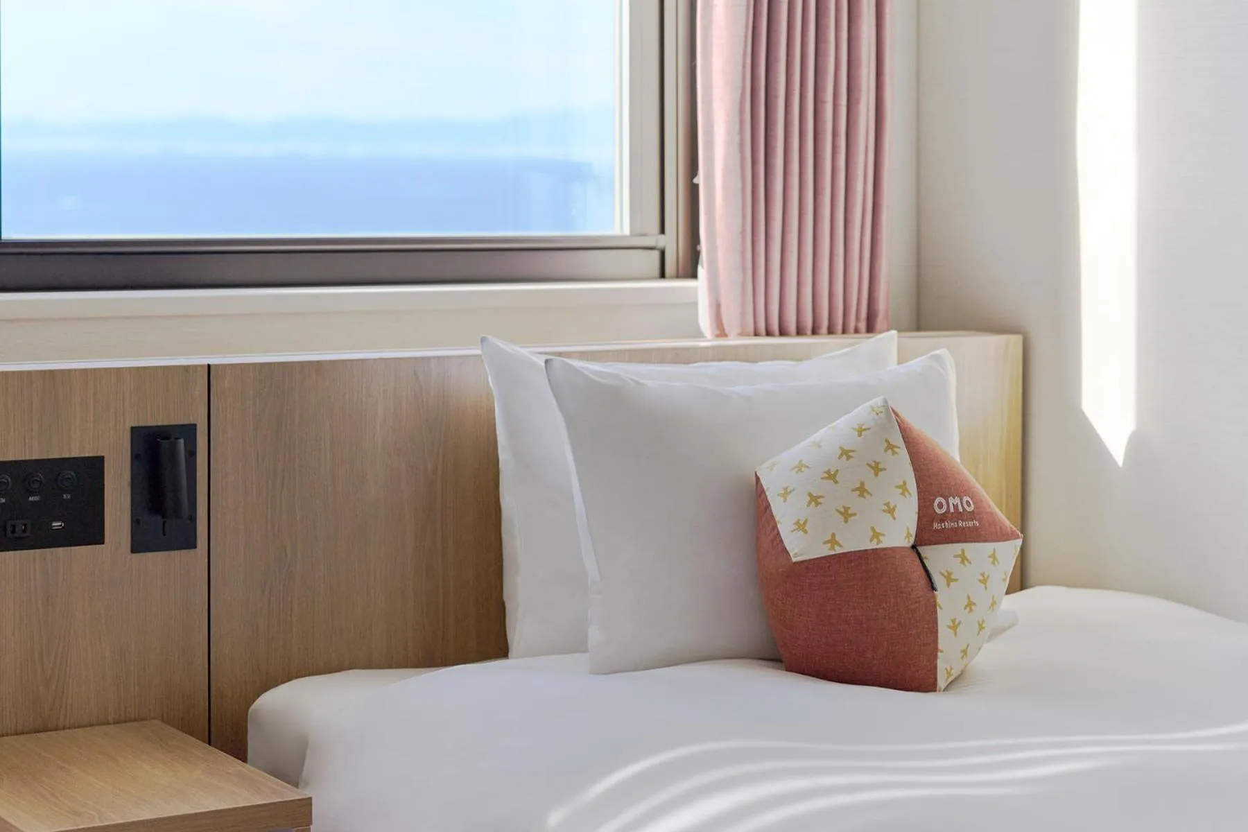 View (from property/room), Bed in OMO Kansai Airport by Hoshino Resorts