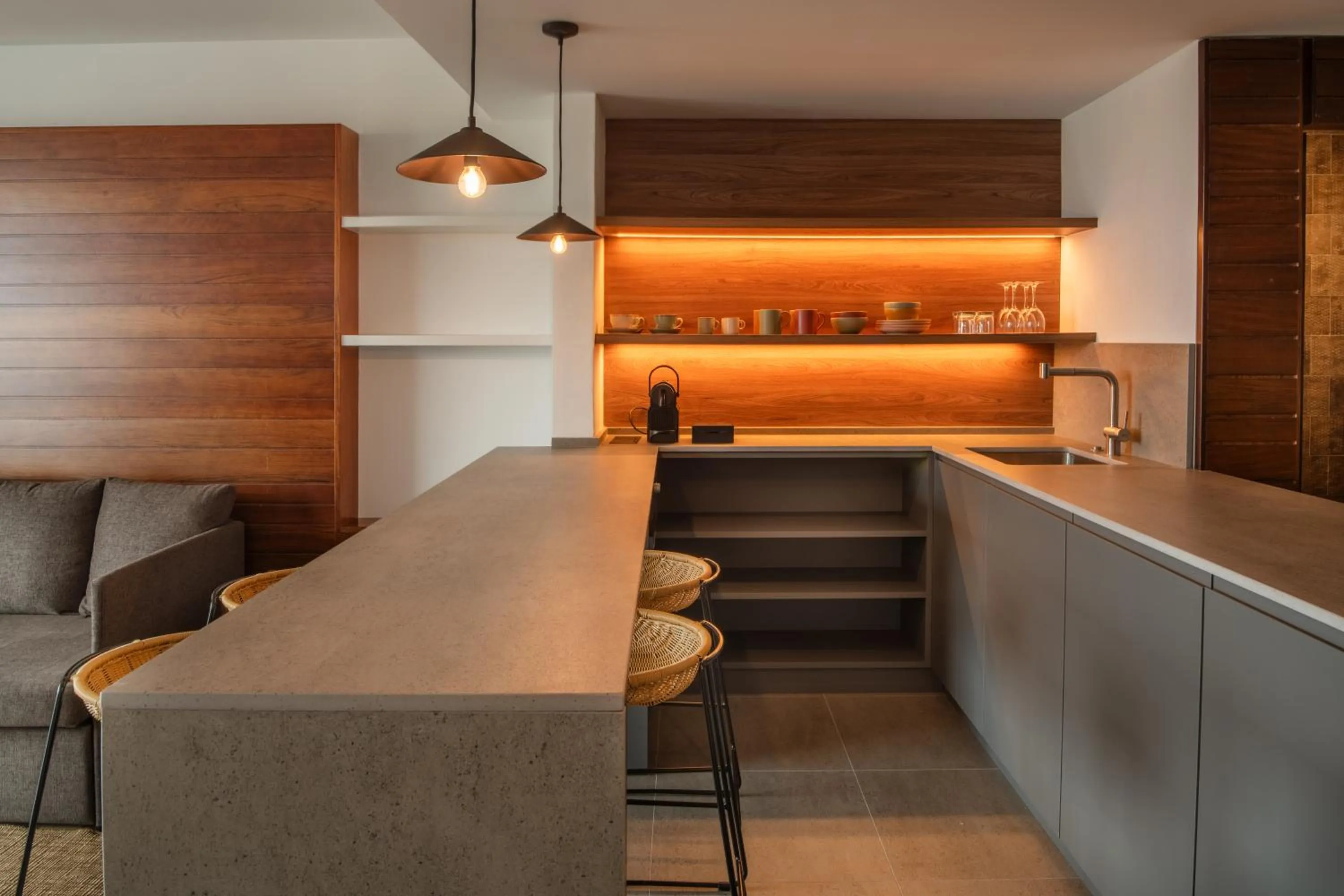 Kitchen or kitchenette in Salobre Hotel Resort & Serenity