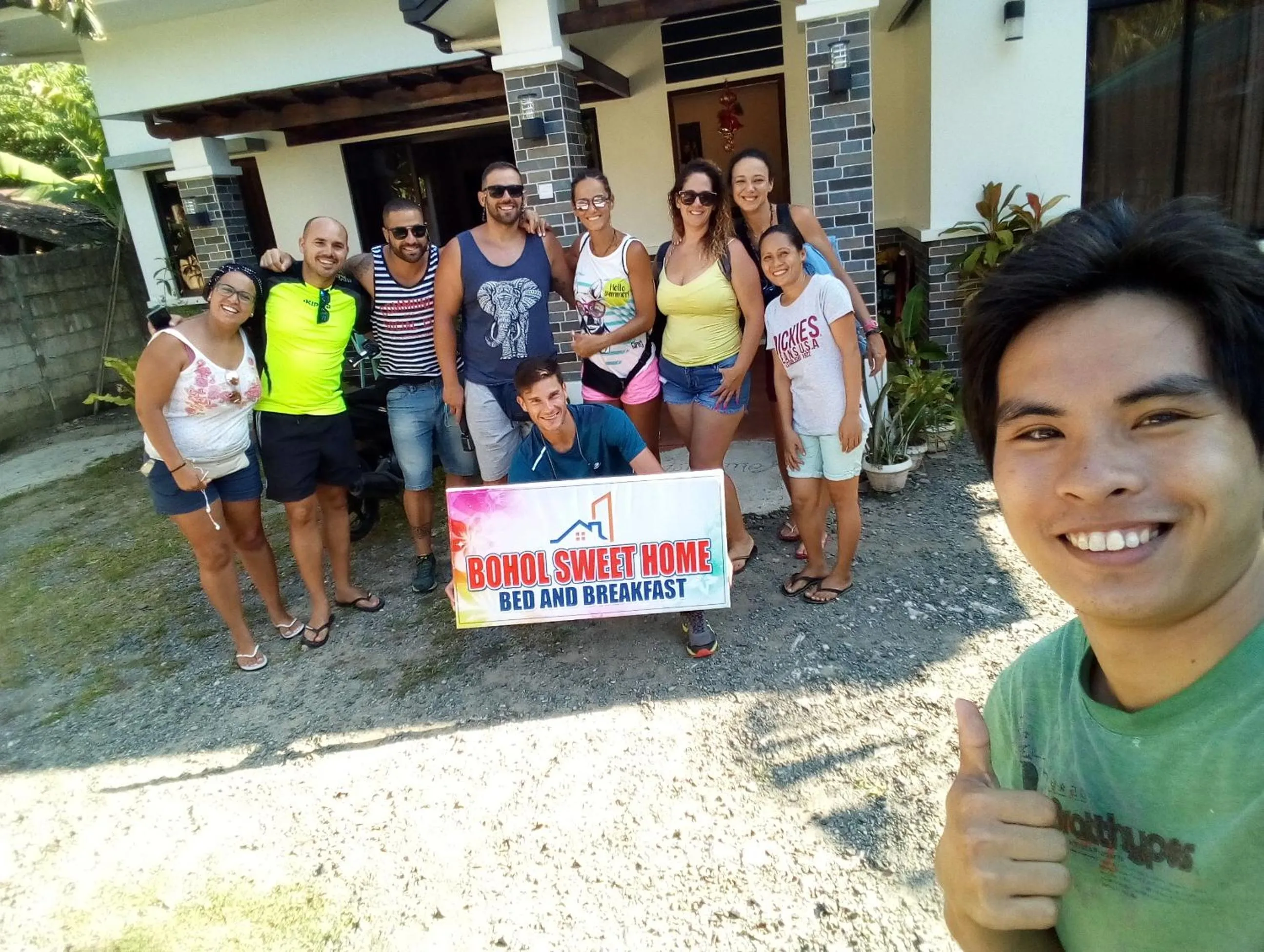group of guests in Bohol Sweet Home