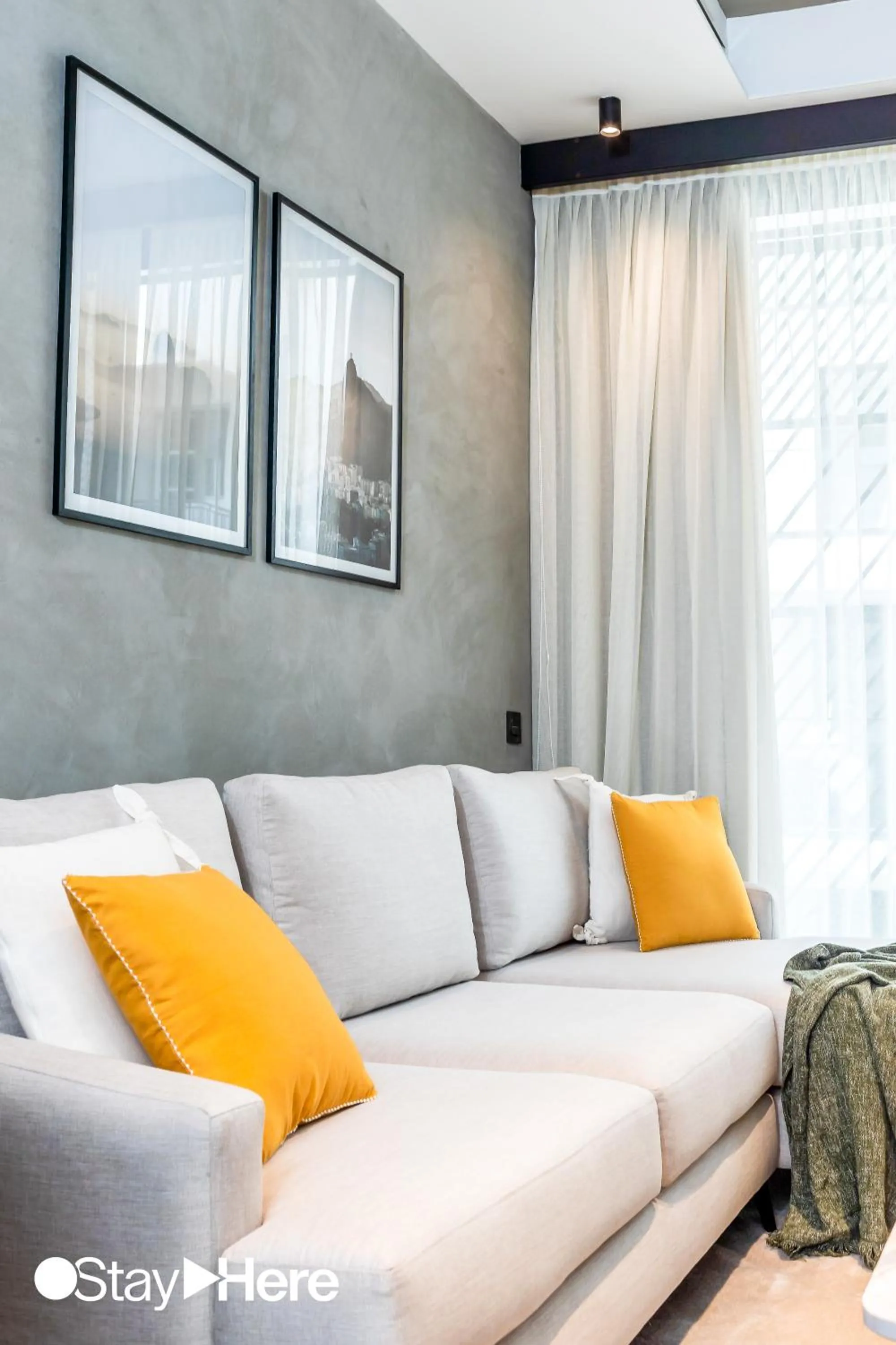 Seating area, Bed in Stayhere Casablanca - Gauthier 1 - Modern Residence