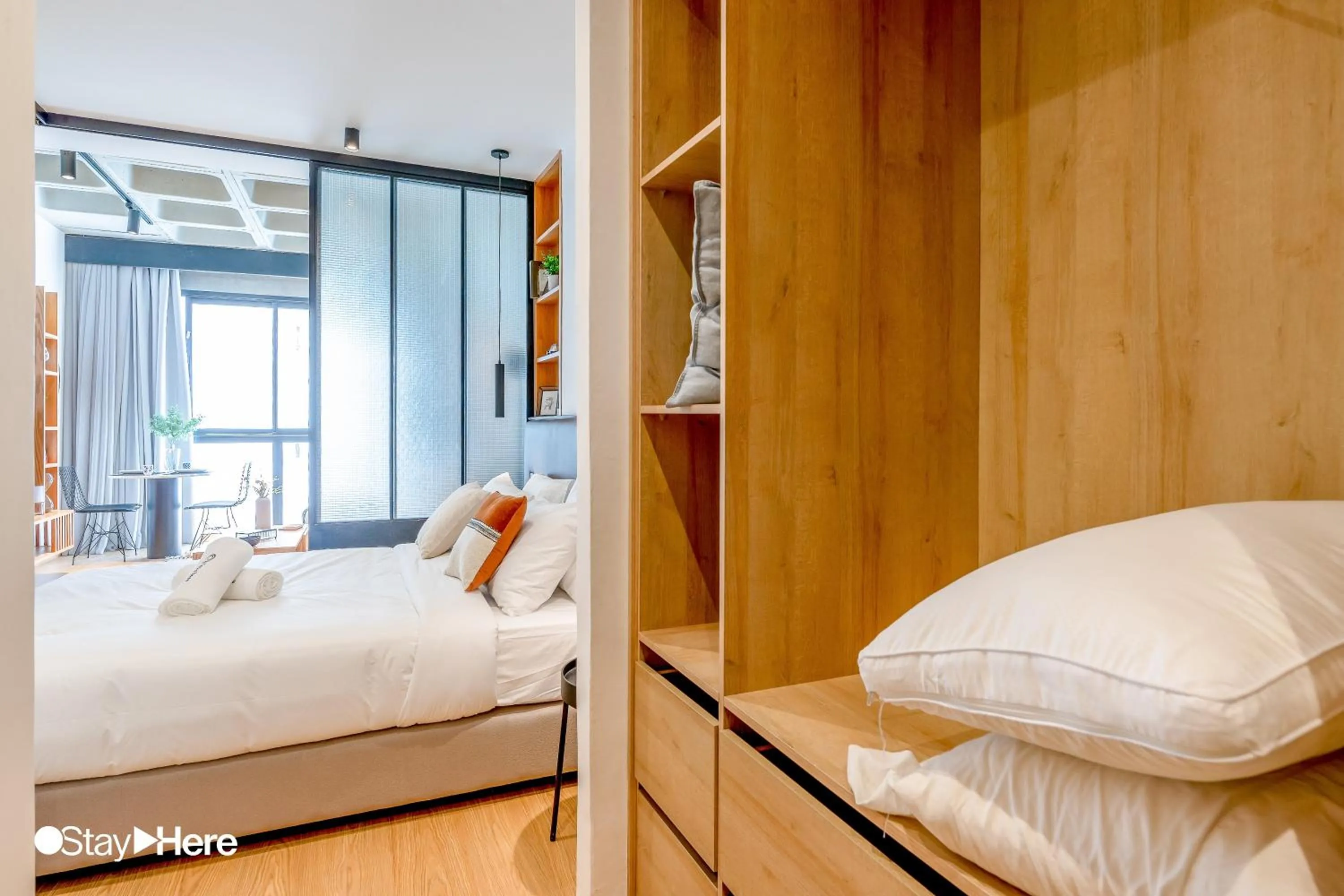 Bed in Stayhere Casablanca - Gauthier 1 - Modern Residence