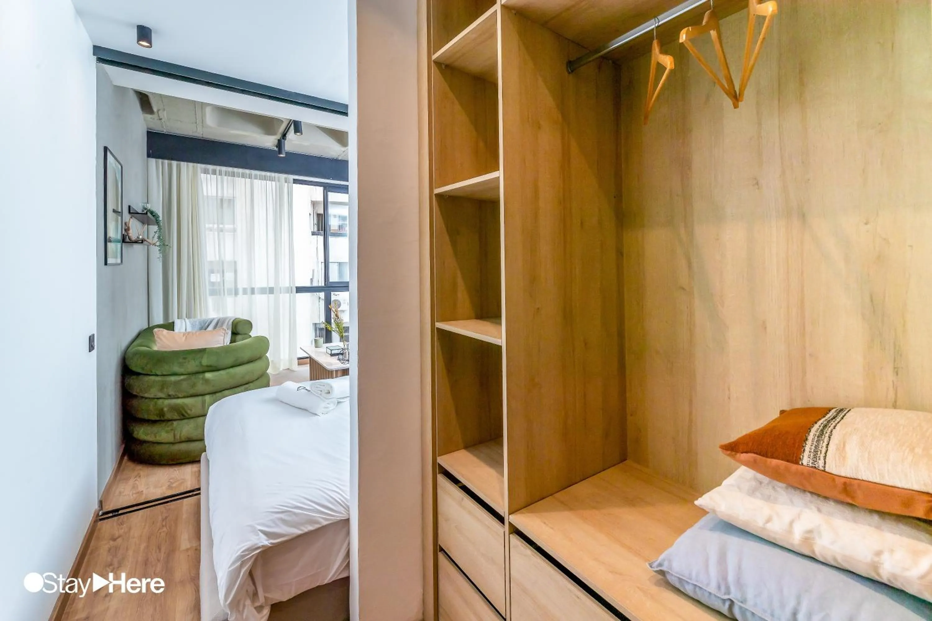 Bed in Stayhere Casablanca - Gauthier 1 - Modern Residence