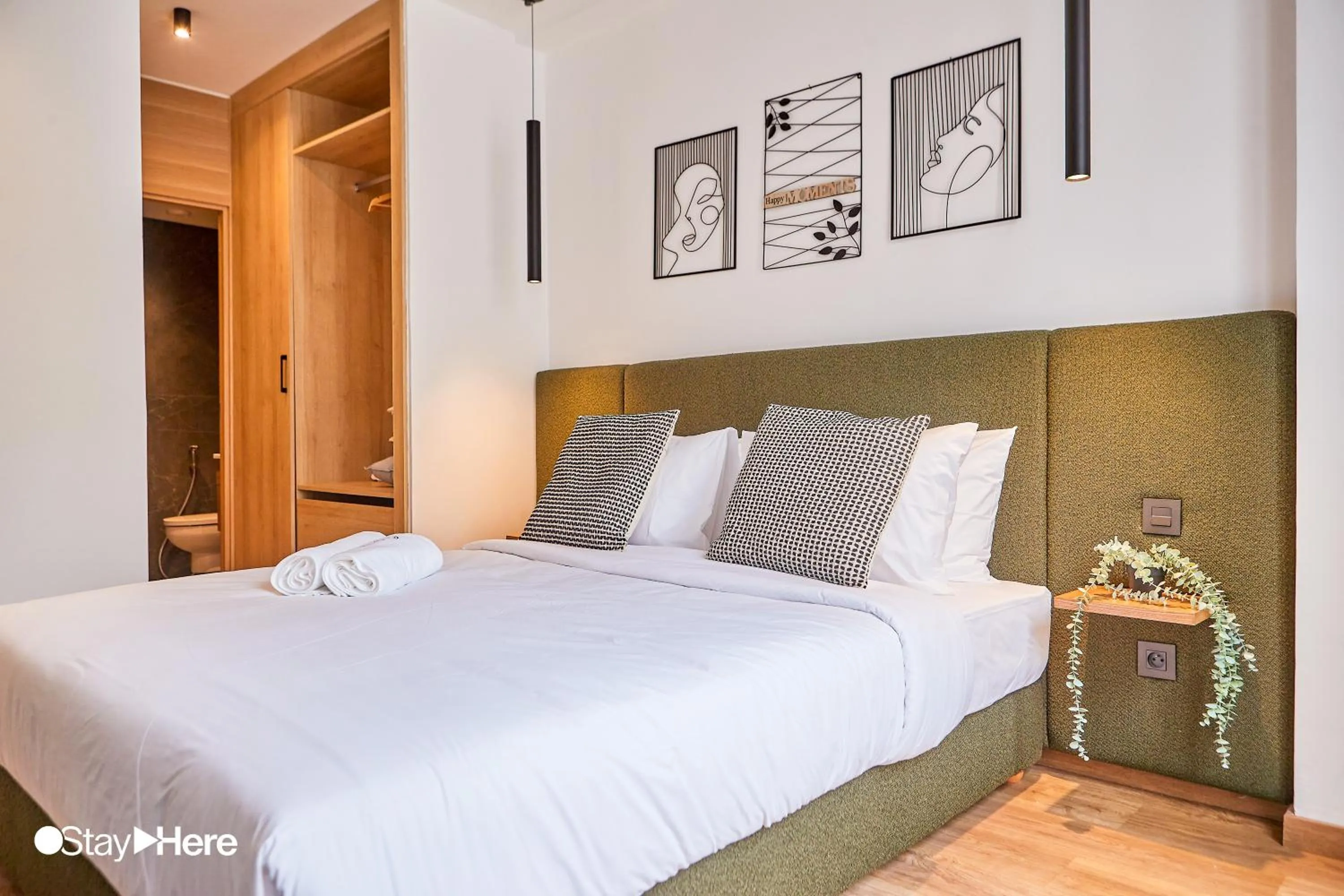 Bed in Stayhere Casablanca - Gauthier 1 - Modern Residence