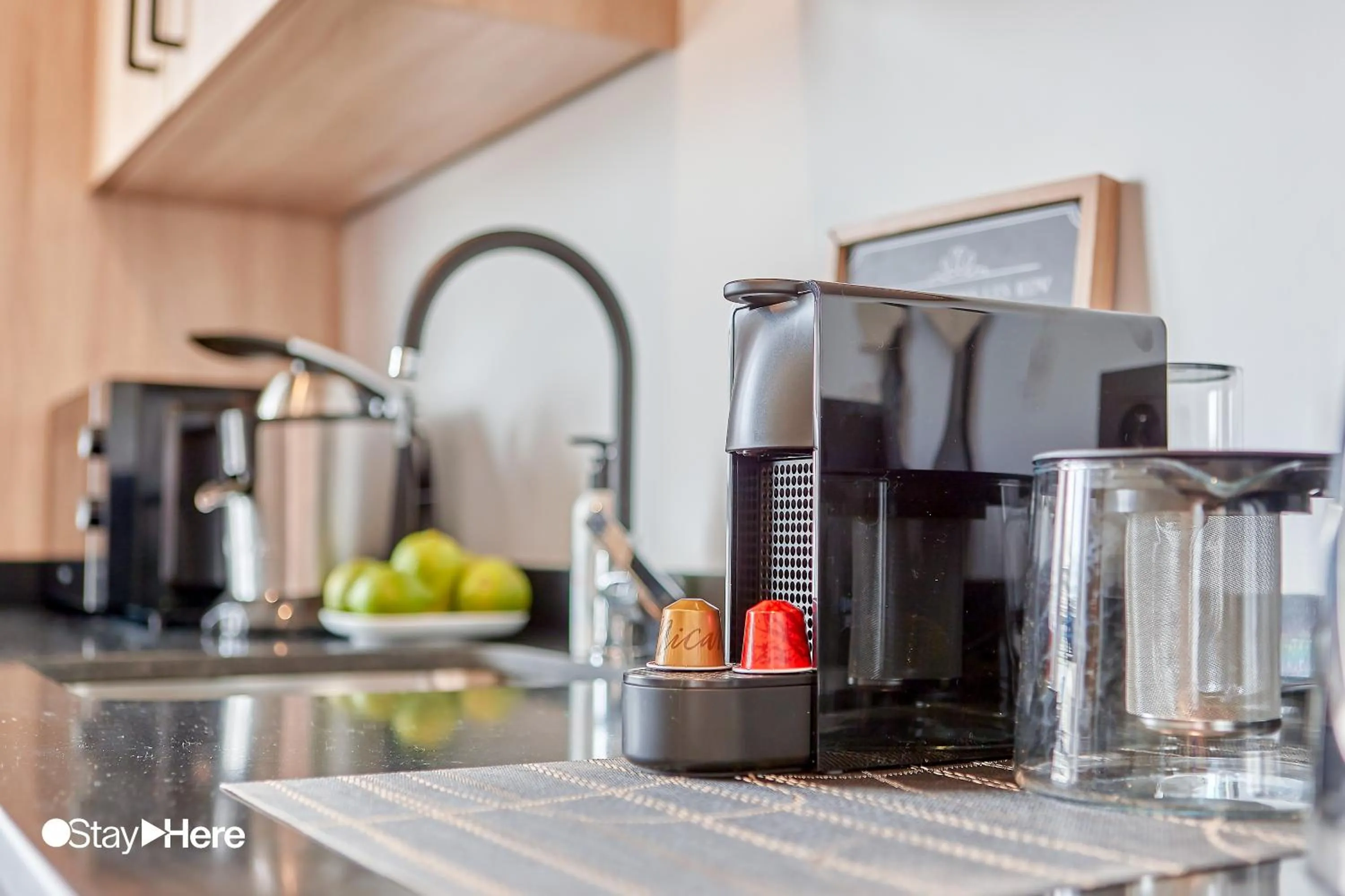 Kitchen or kitchenette in Stayhere Casablanca - Gauthier 1 - Modern Residence