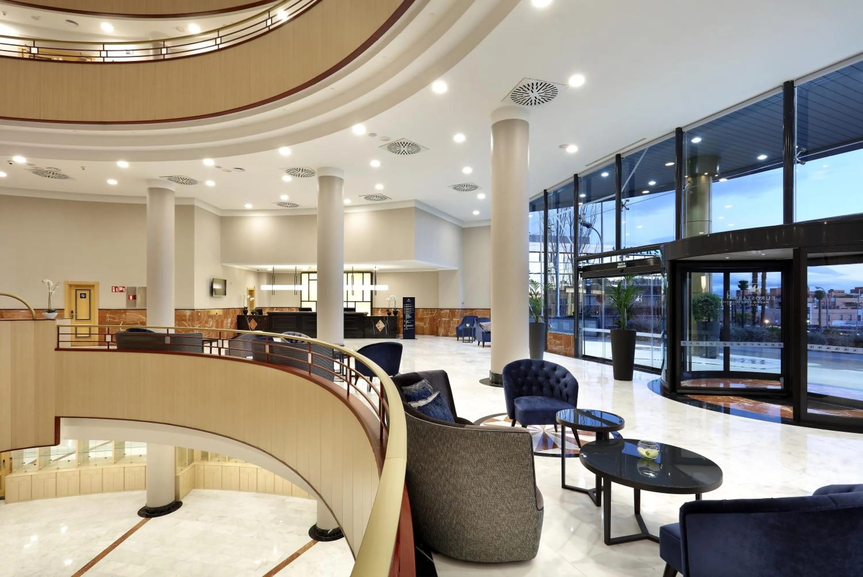 Lobby or reception in Eurostars Madrid Foro