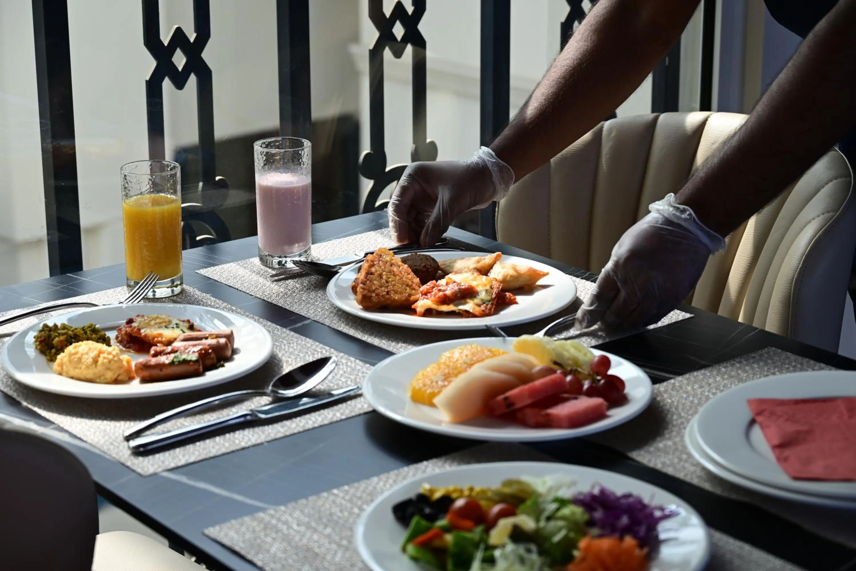 Continental breakfast in Central Inn Souq Waqif