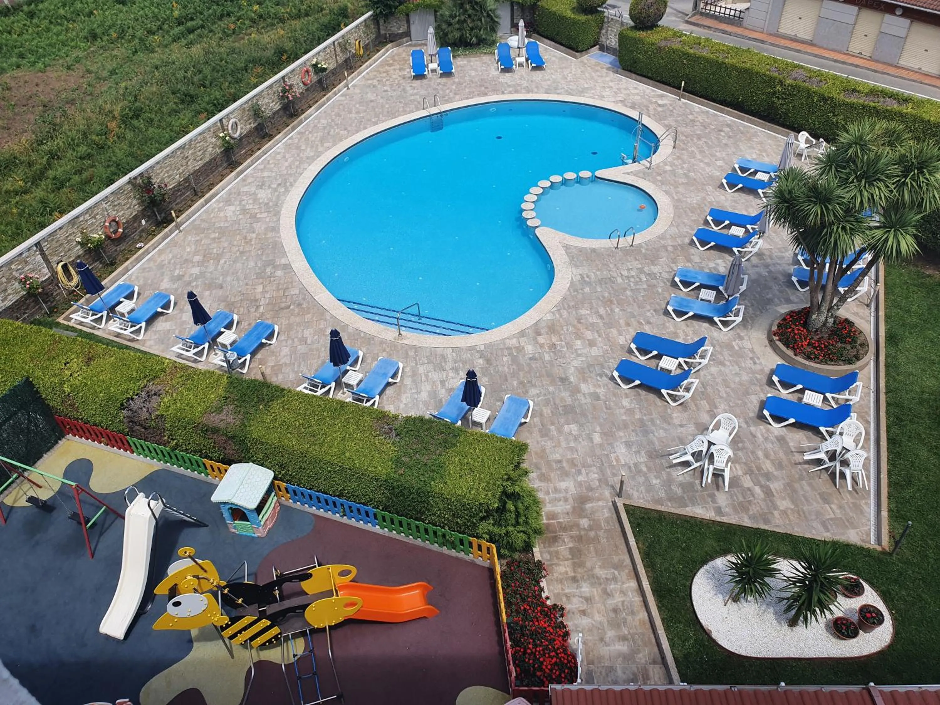 Pool view in Hotel Troncoso