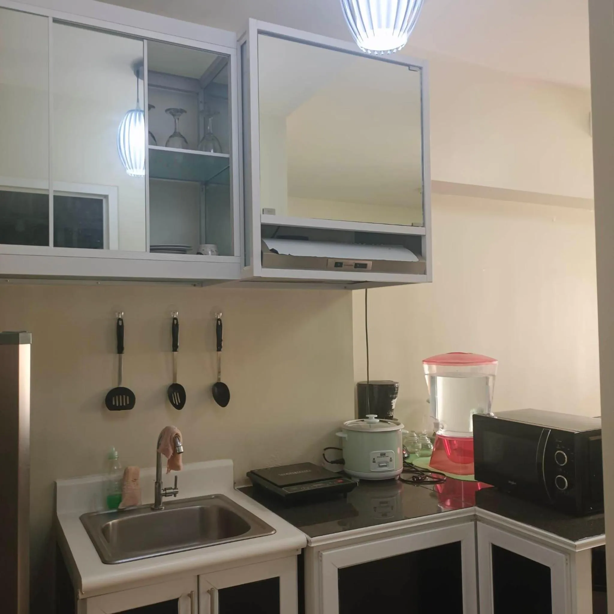 Kitchen or kitchenette in Staycation Amaia Altaraza Condominium