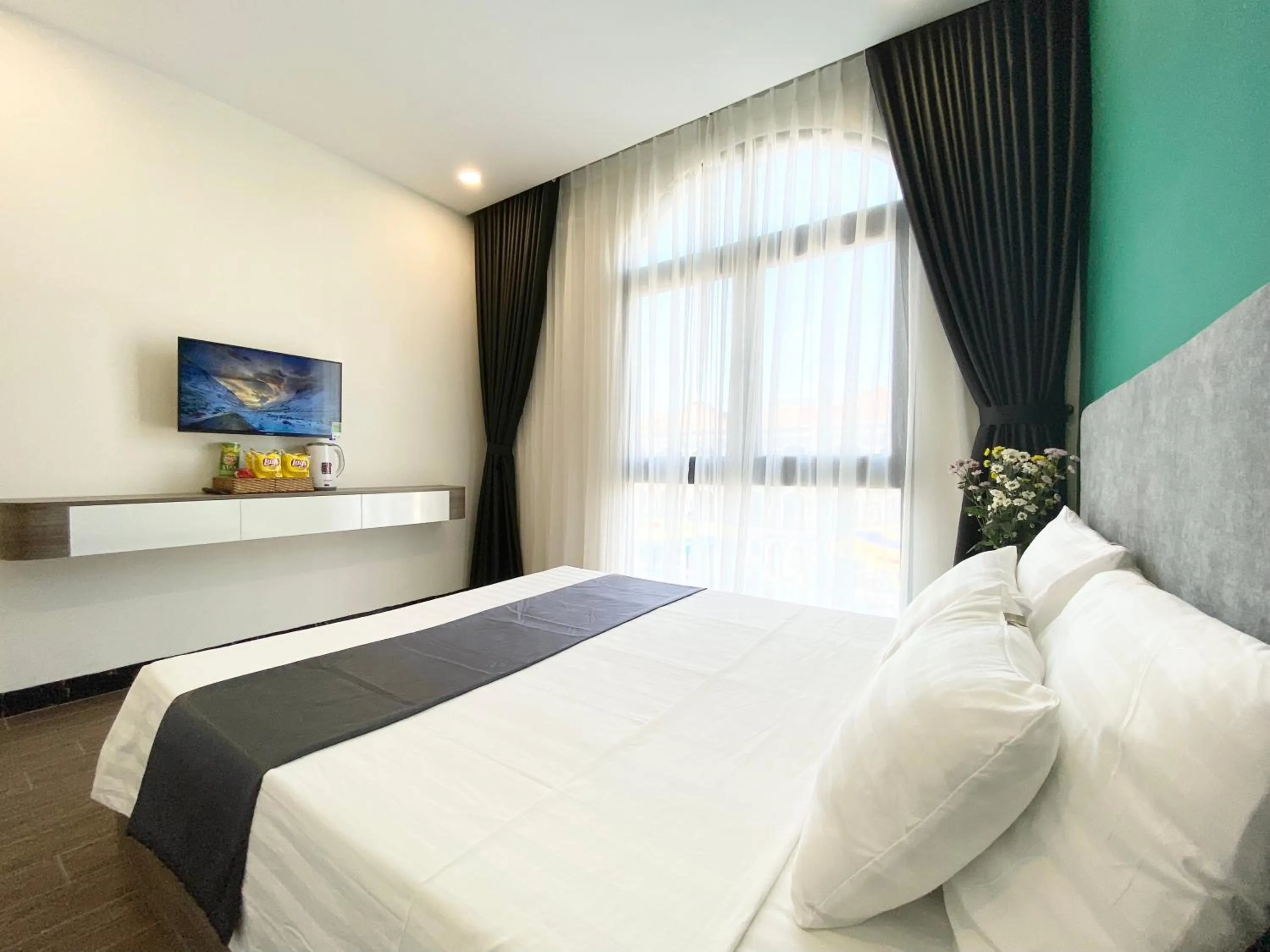 Bed in Elpis Hotel Phu Quoc