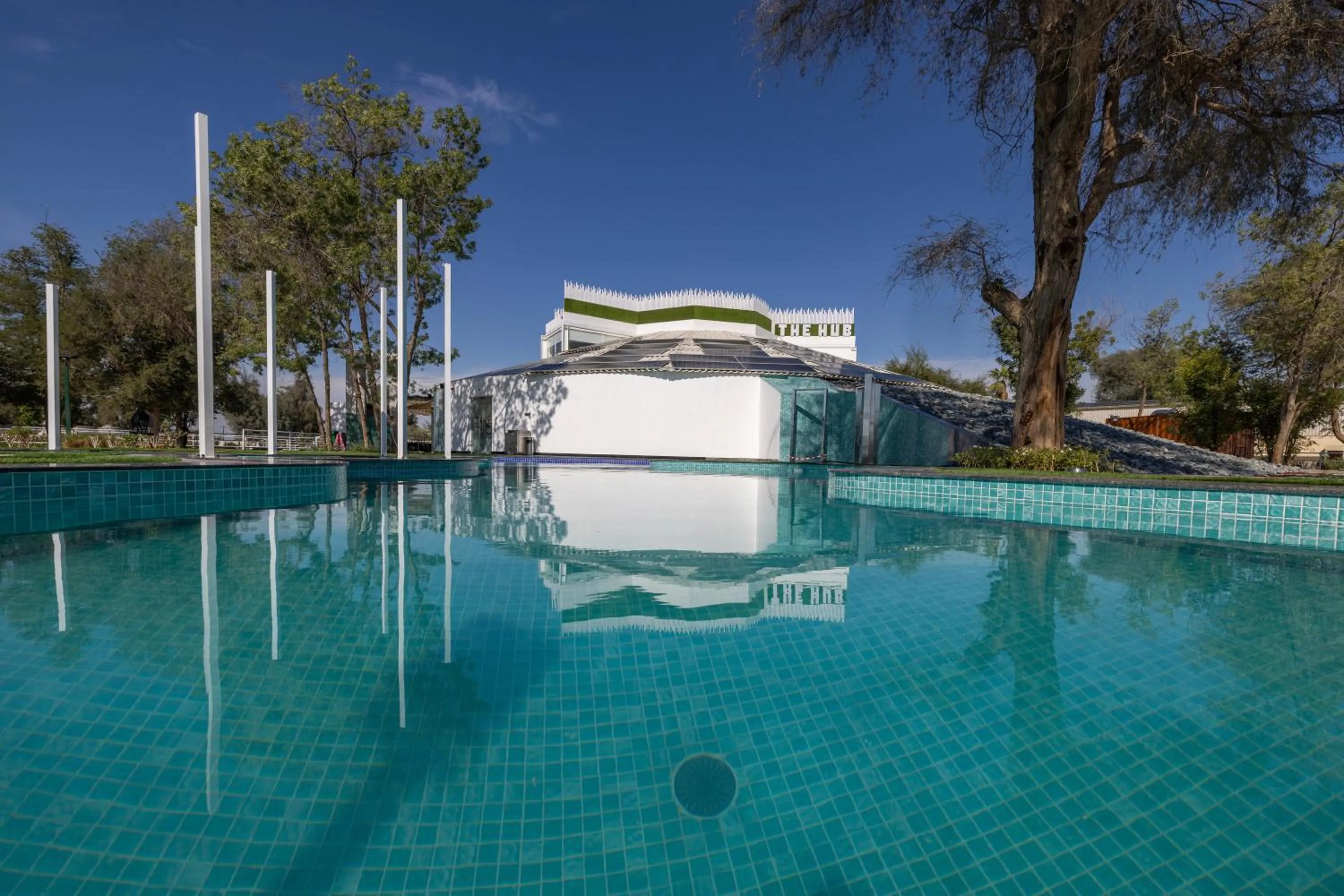 Pool view in Nirvana Retreat By Patanjali Wellness Initiative