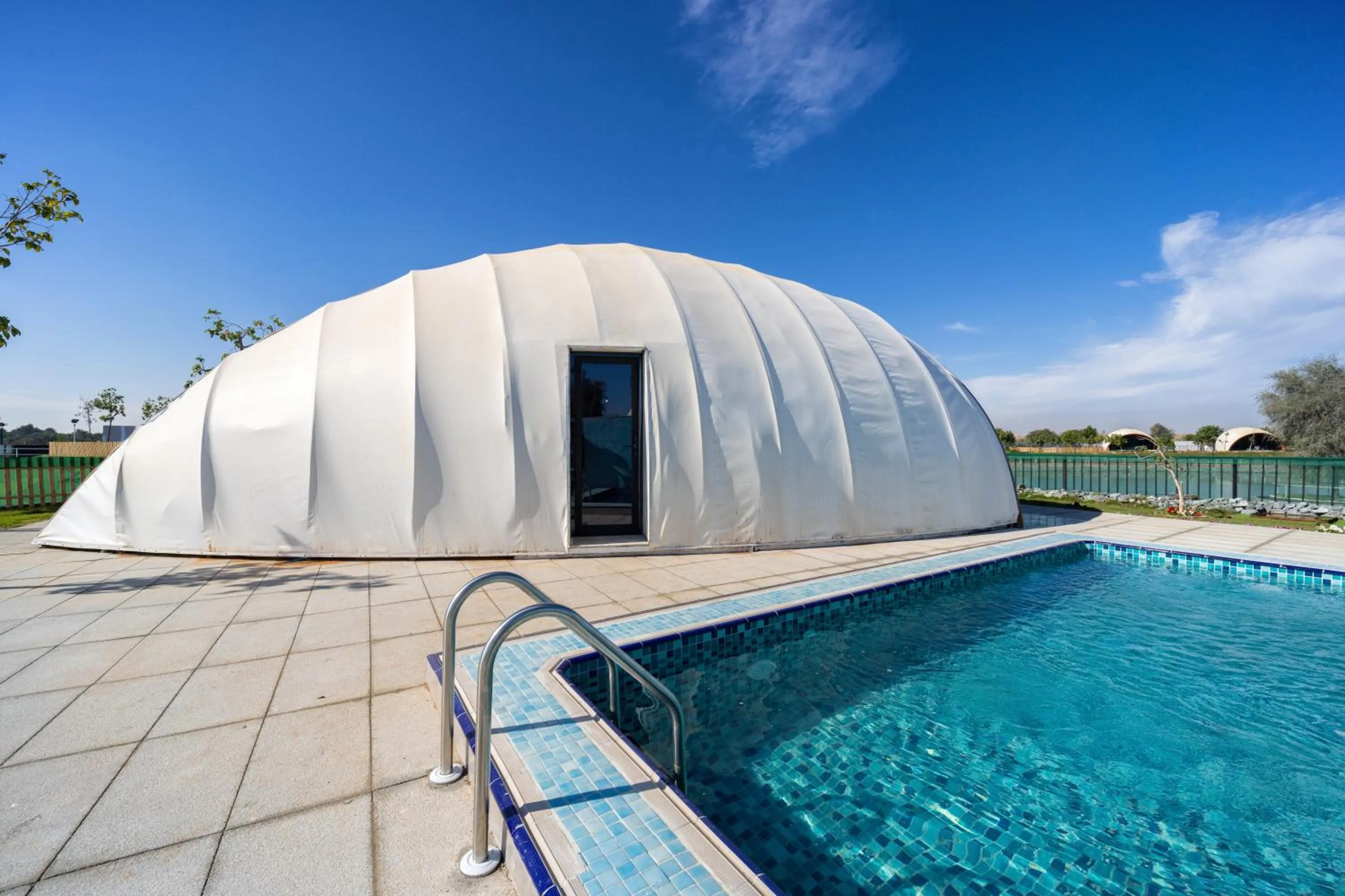 Pool view in Nirvana Retreat By Patanjali Wellness Initiative