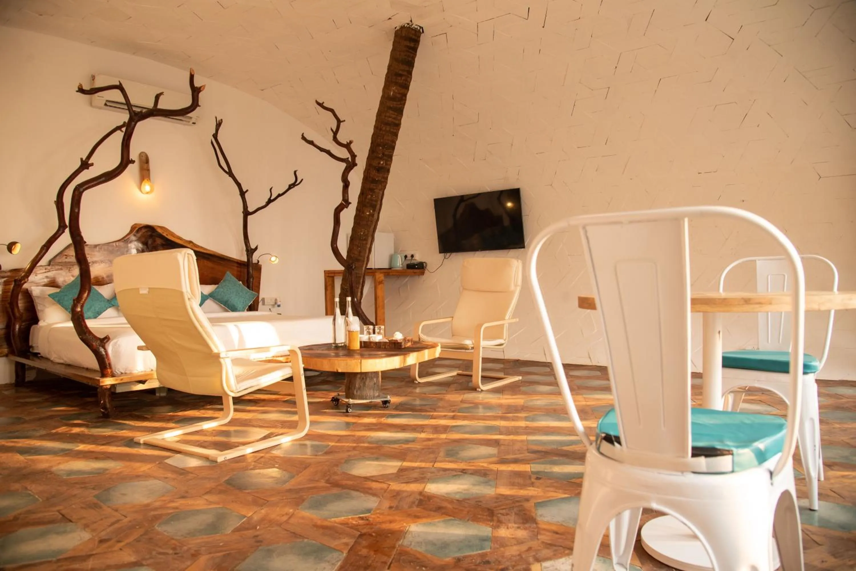 Seating area in Obrigado by Craftels