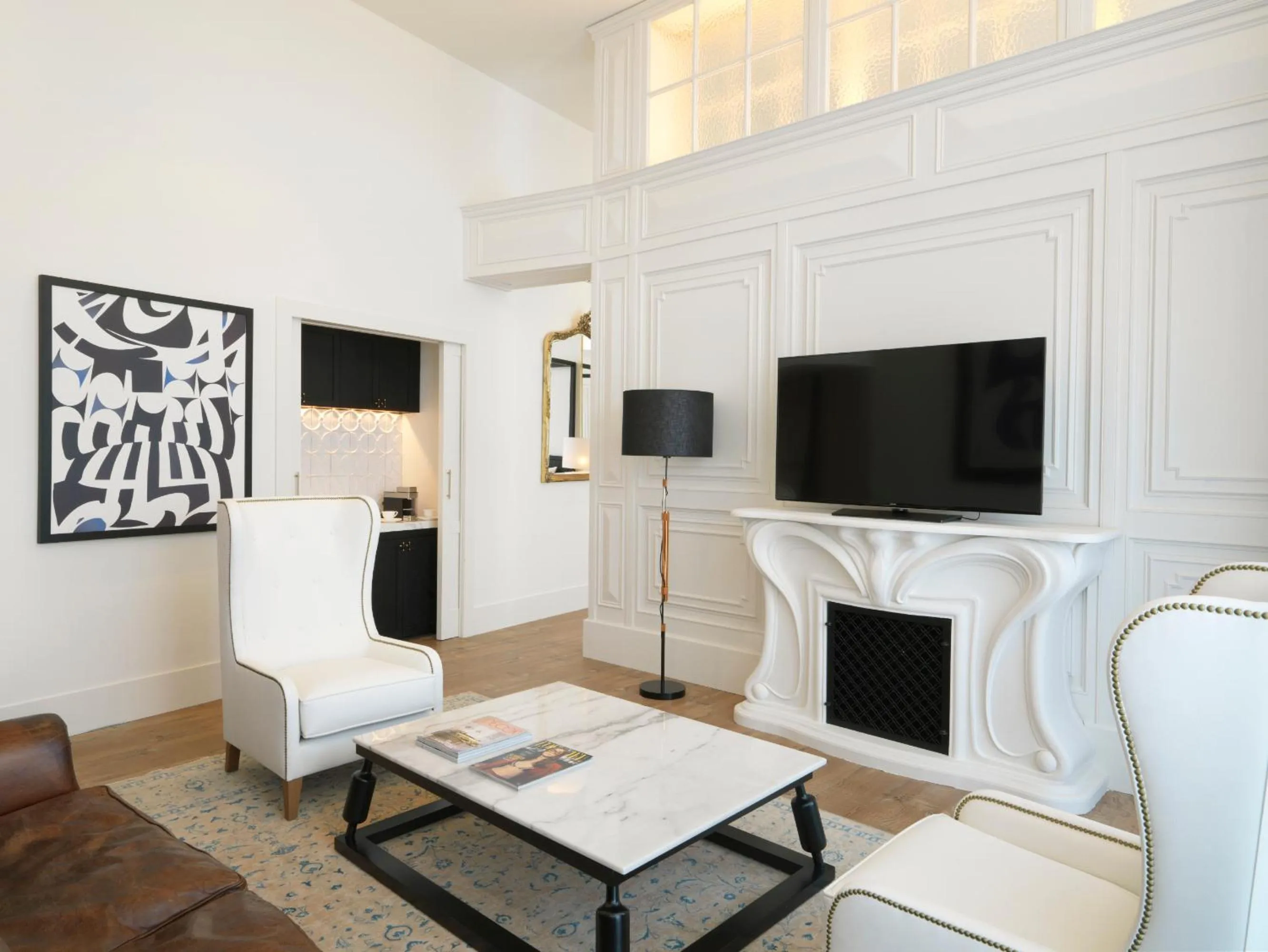 Living room in Hotel Camiral - The Leading Hotels of the World