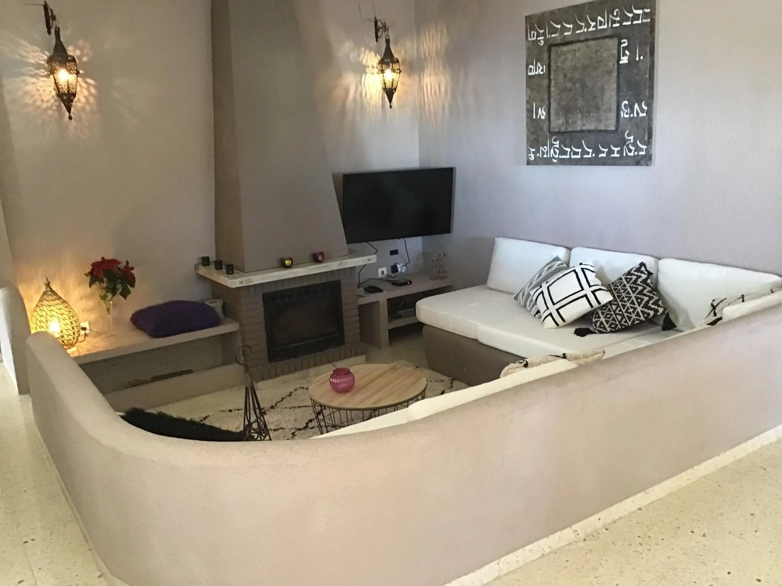 Seating area in La Morada
