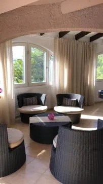 Seating area in La Morada