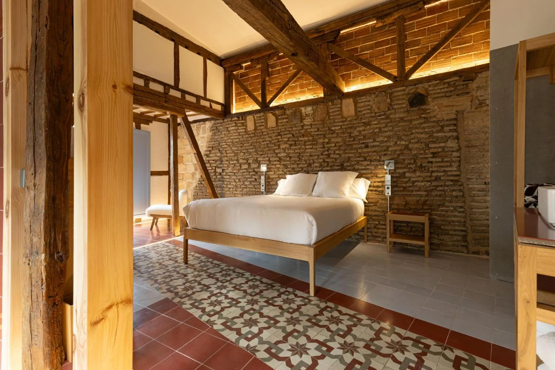 Bed in Hotel Carlos V