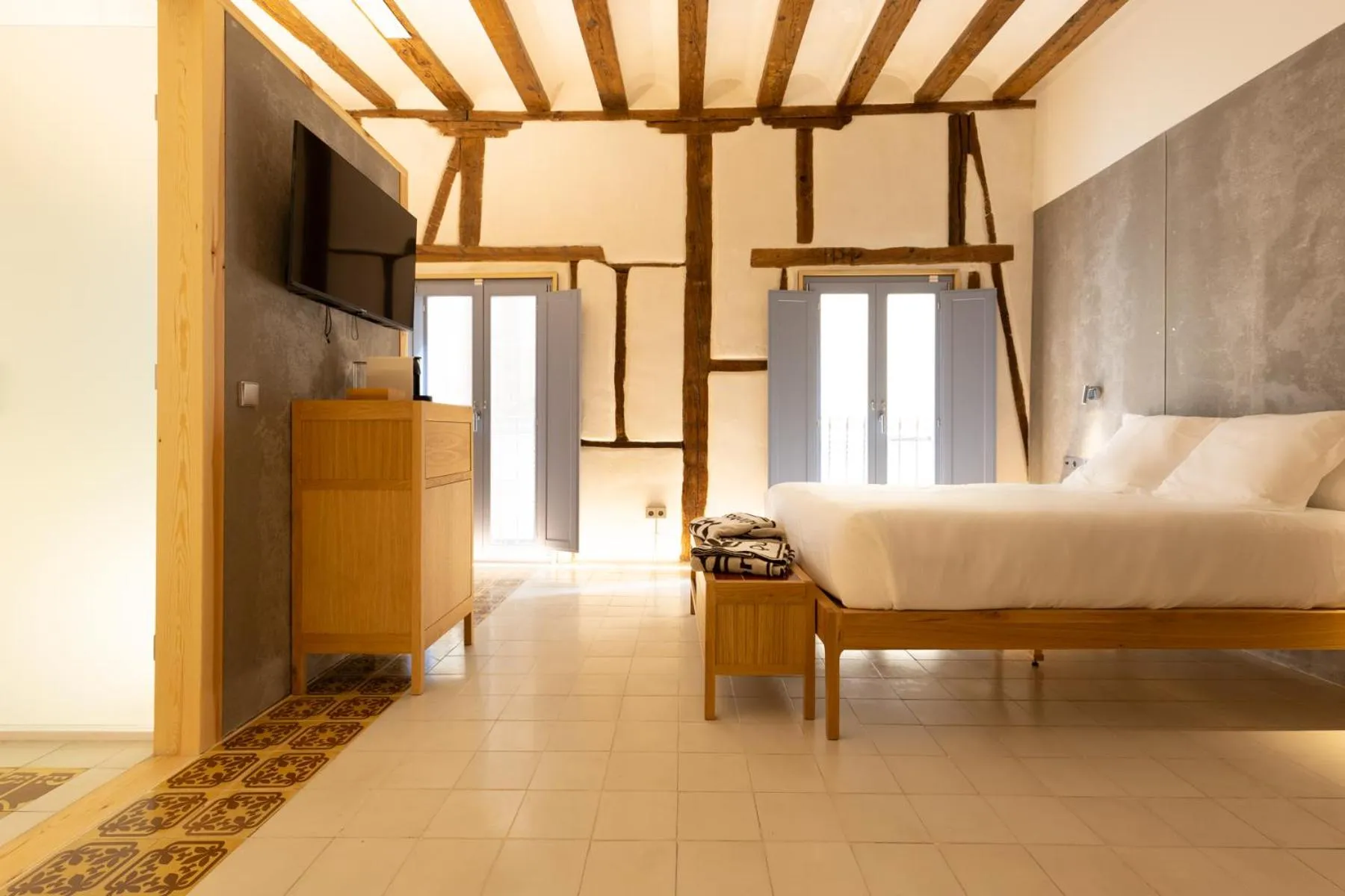 Bed in Hotel Carlos V