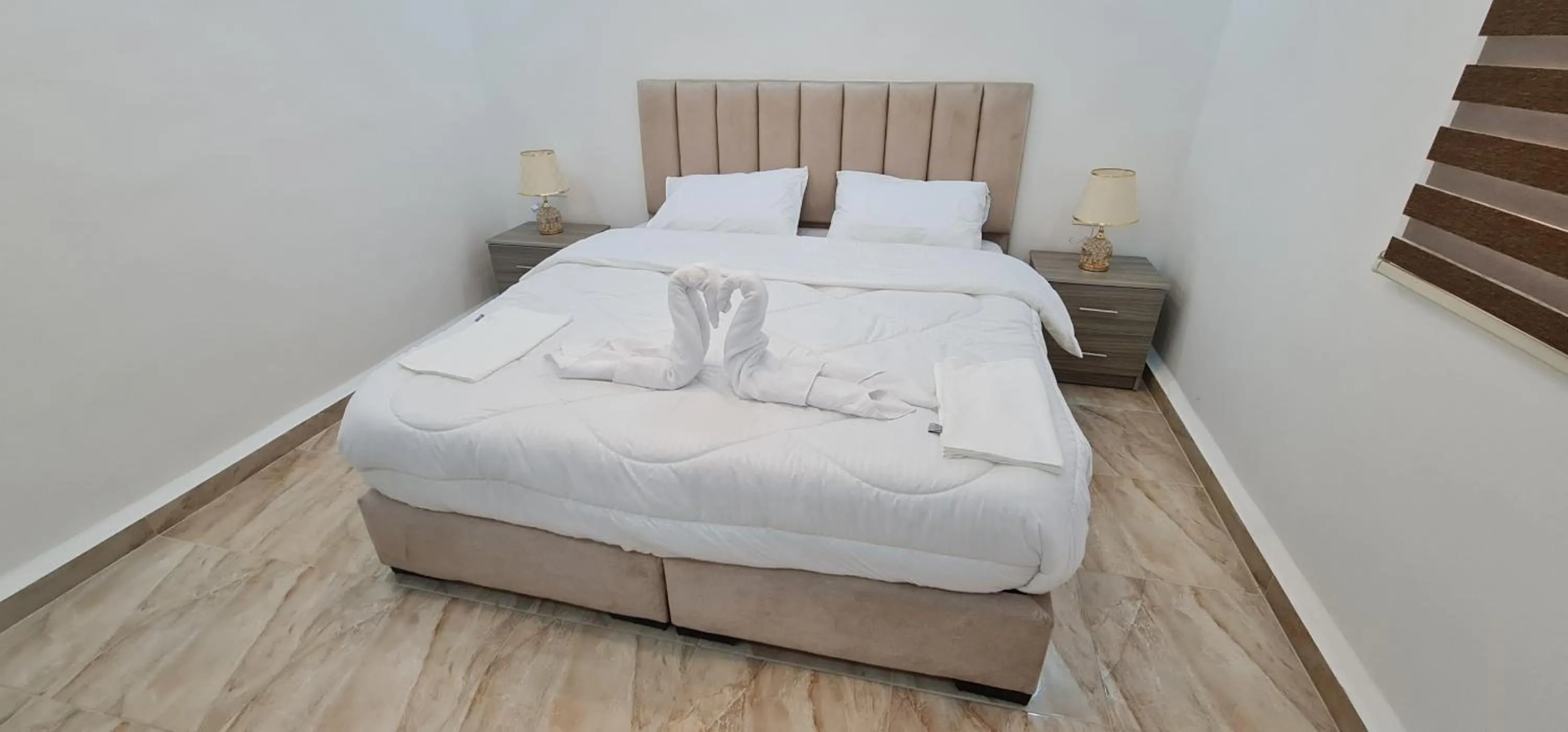 Bed in Nabateans Home Hotel