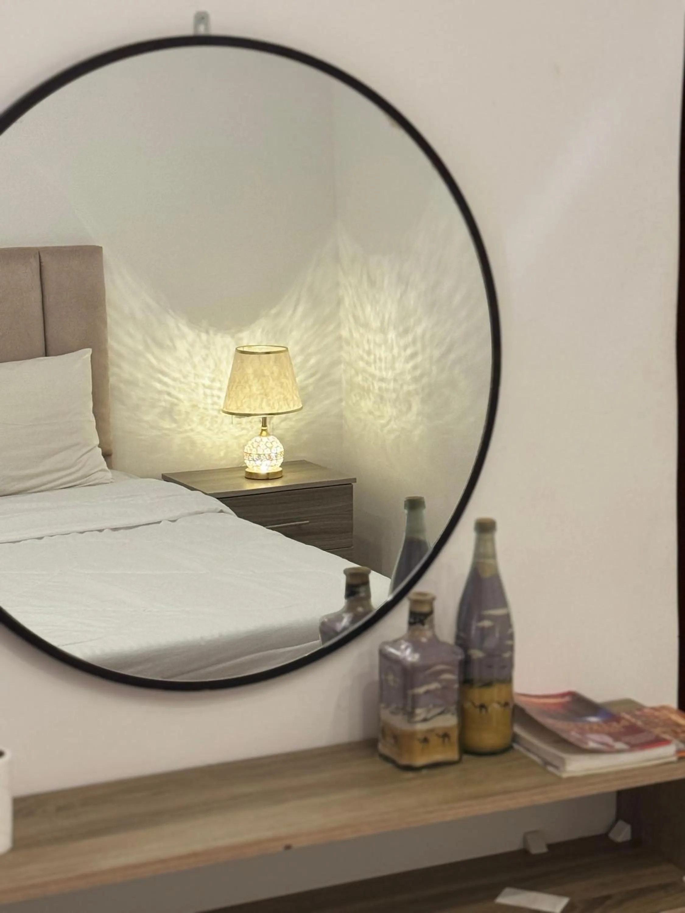 Bed in Nabateans Home Hotel