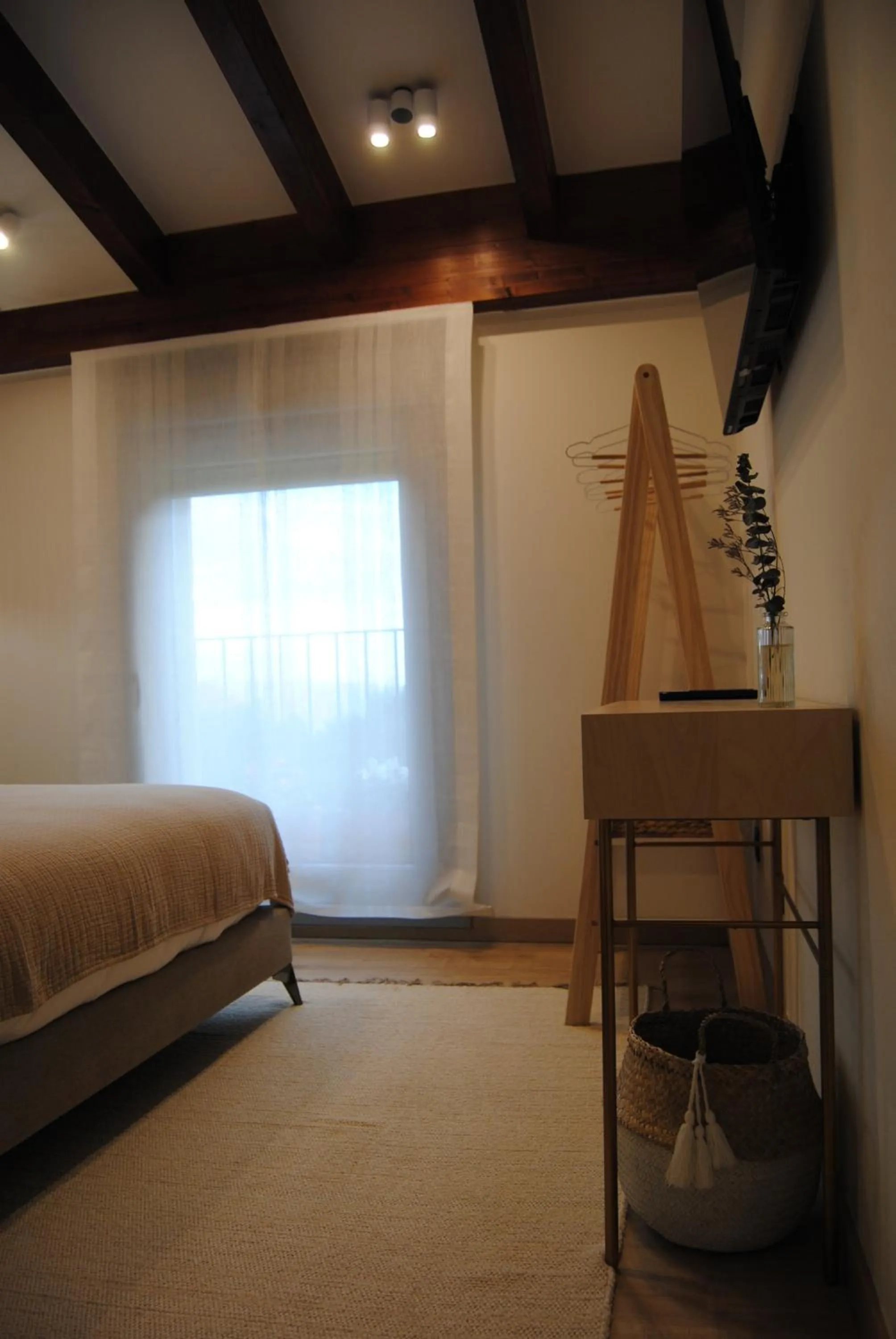 Bedroom, Bed in Hotel a Ecogranxa