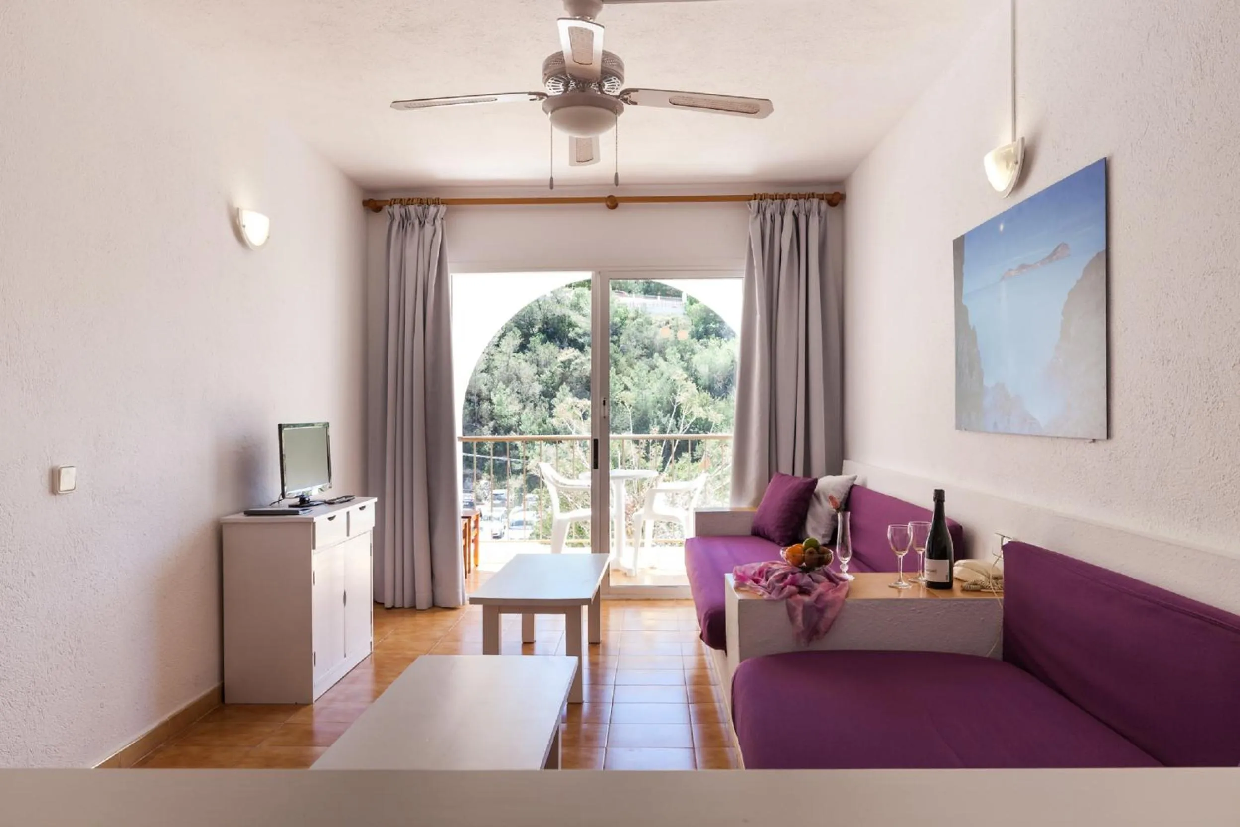 Bed in Aparthotel Puerto Cala Vadella