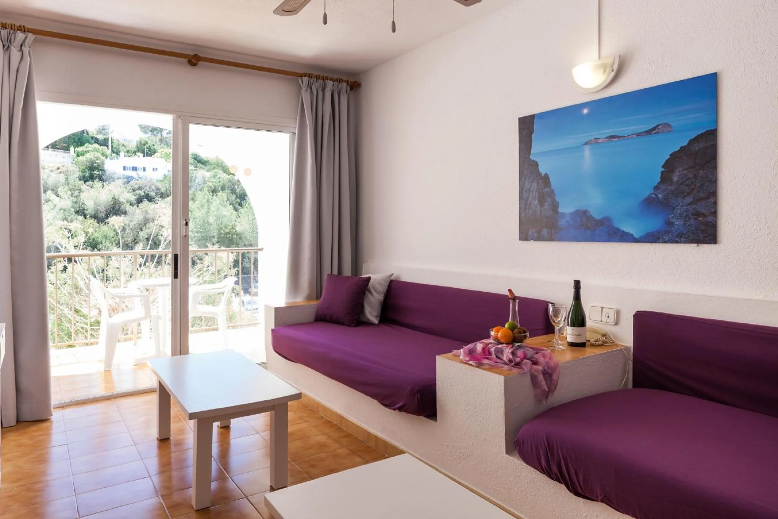 Bed in Aparthotel Puerto Cala Vadella