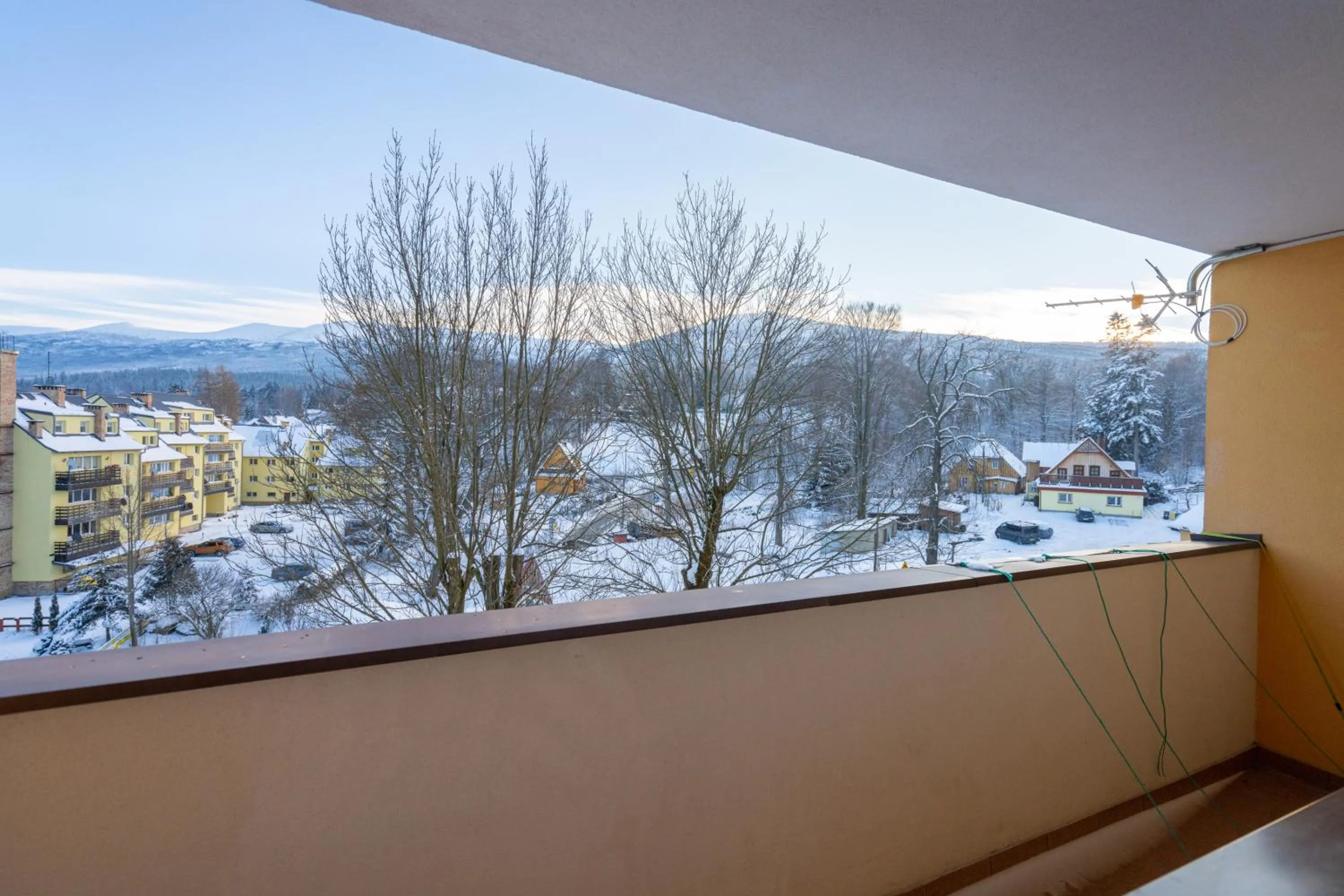 Balcony/Terrace in Apartament Fiński z sauną