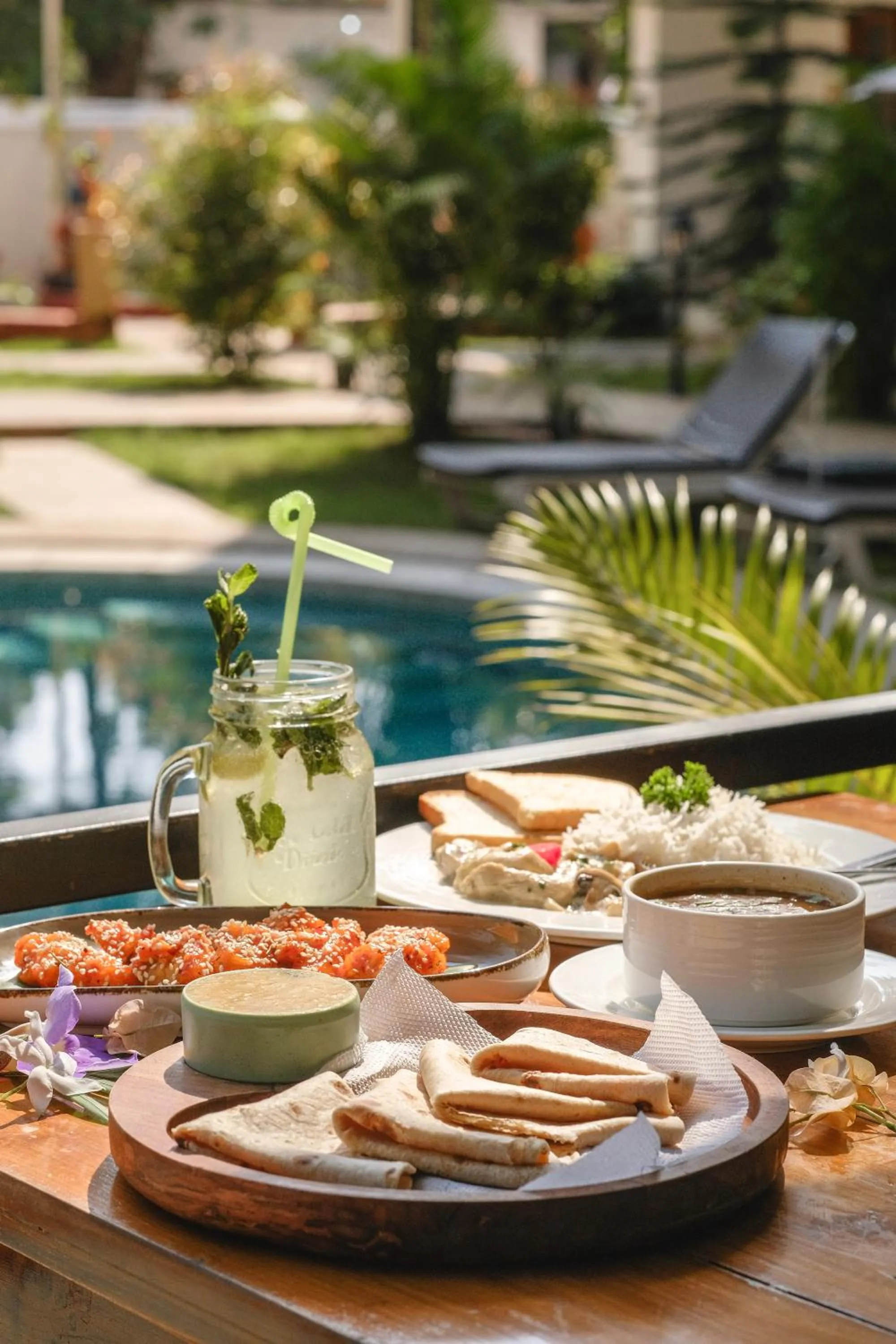 Breakfast in The Verda De Miranda Resort Morjim North Goa