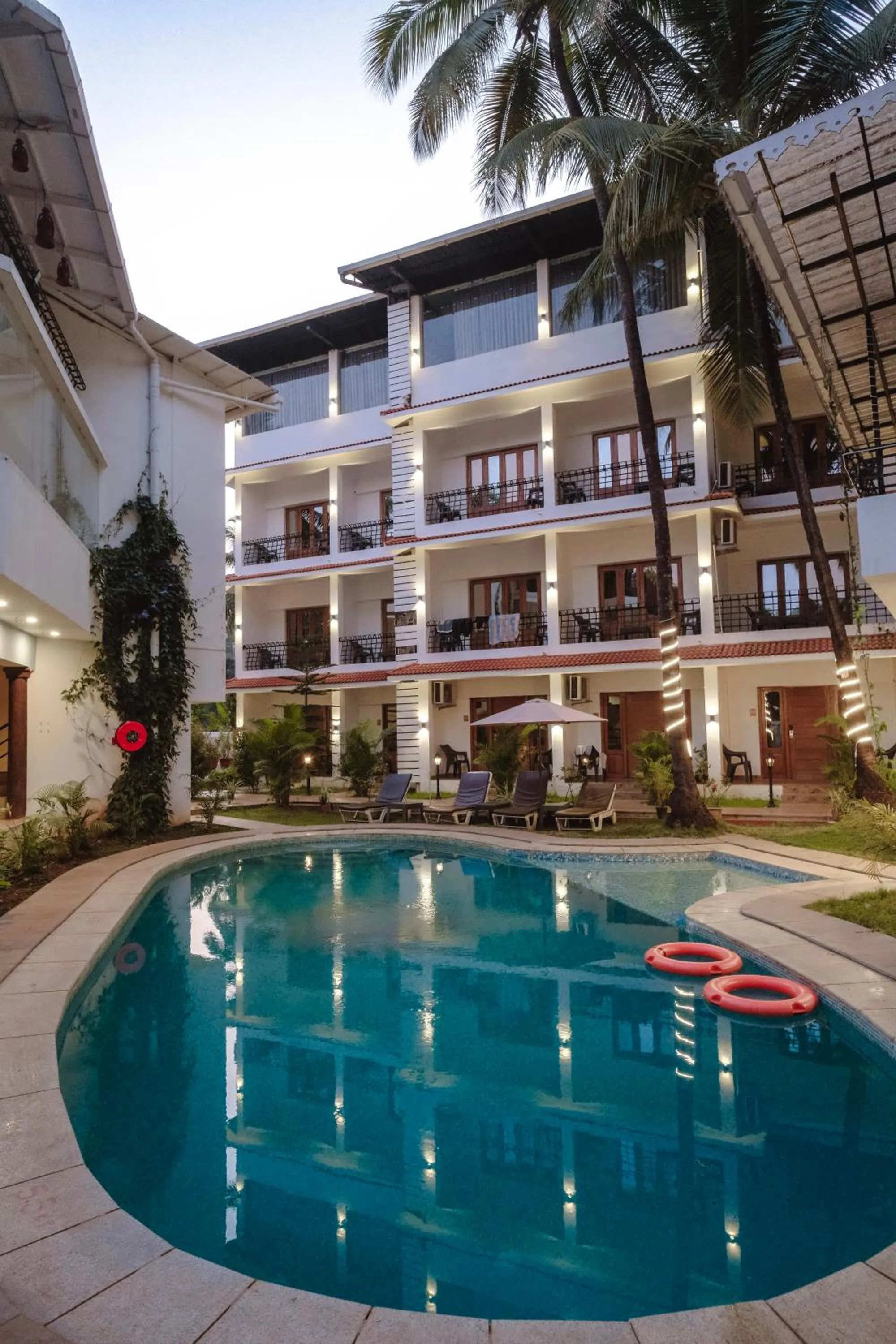 Swimming pool in The Verda De Miranda Resort Morjim North Goa