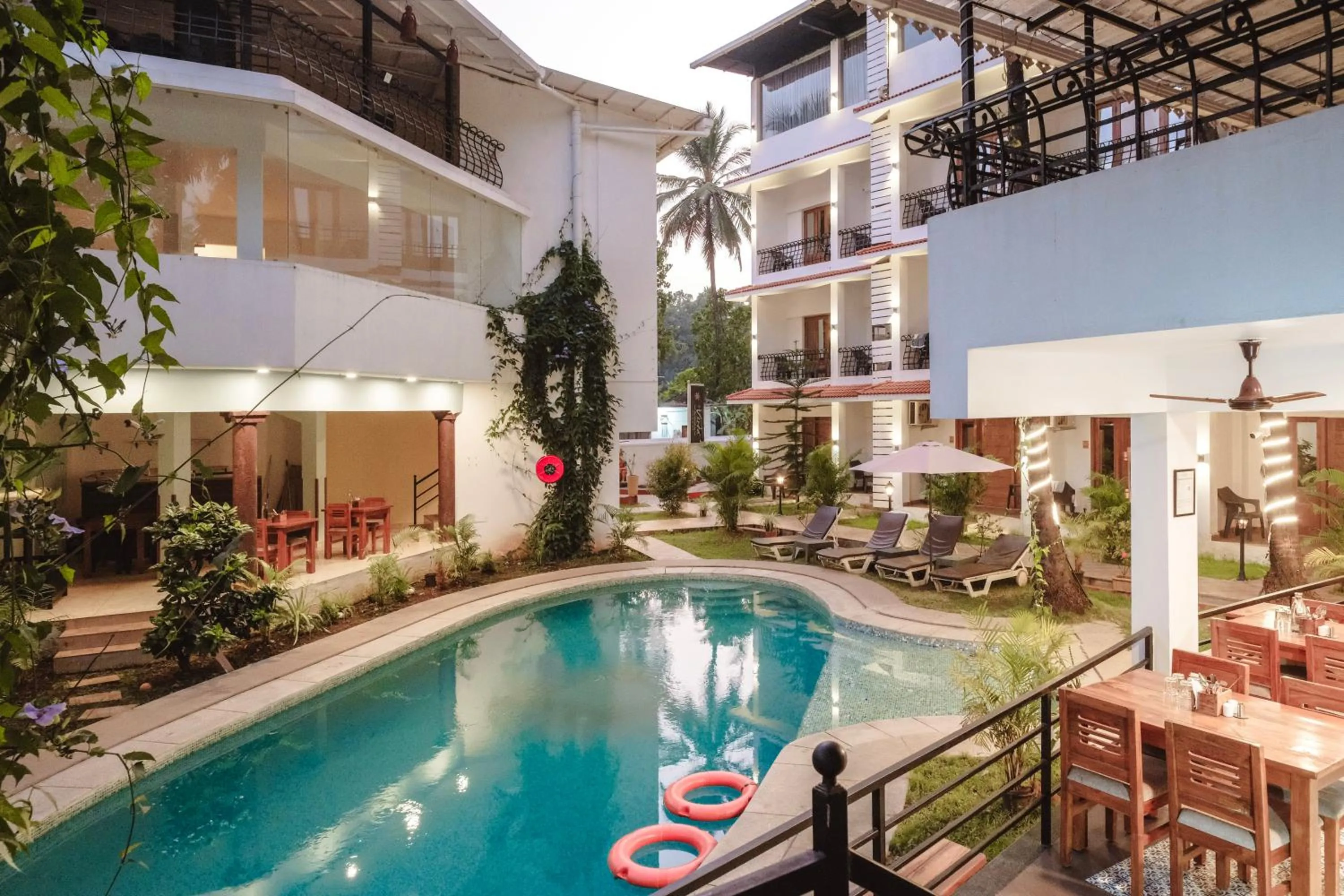 Swimming pool in The Verda De Miranda Resort Morjim North Goa