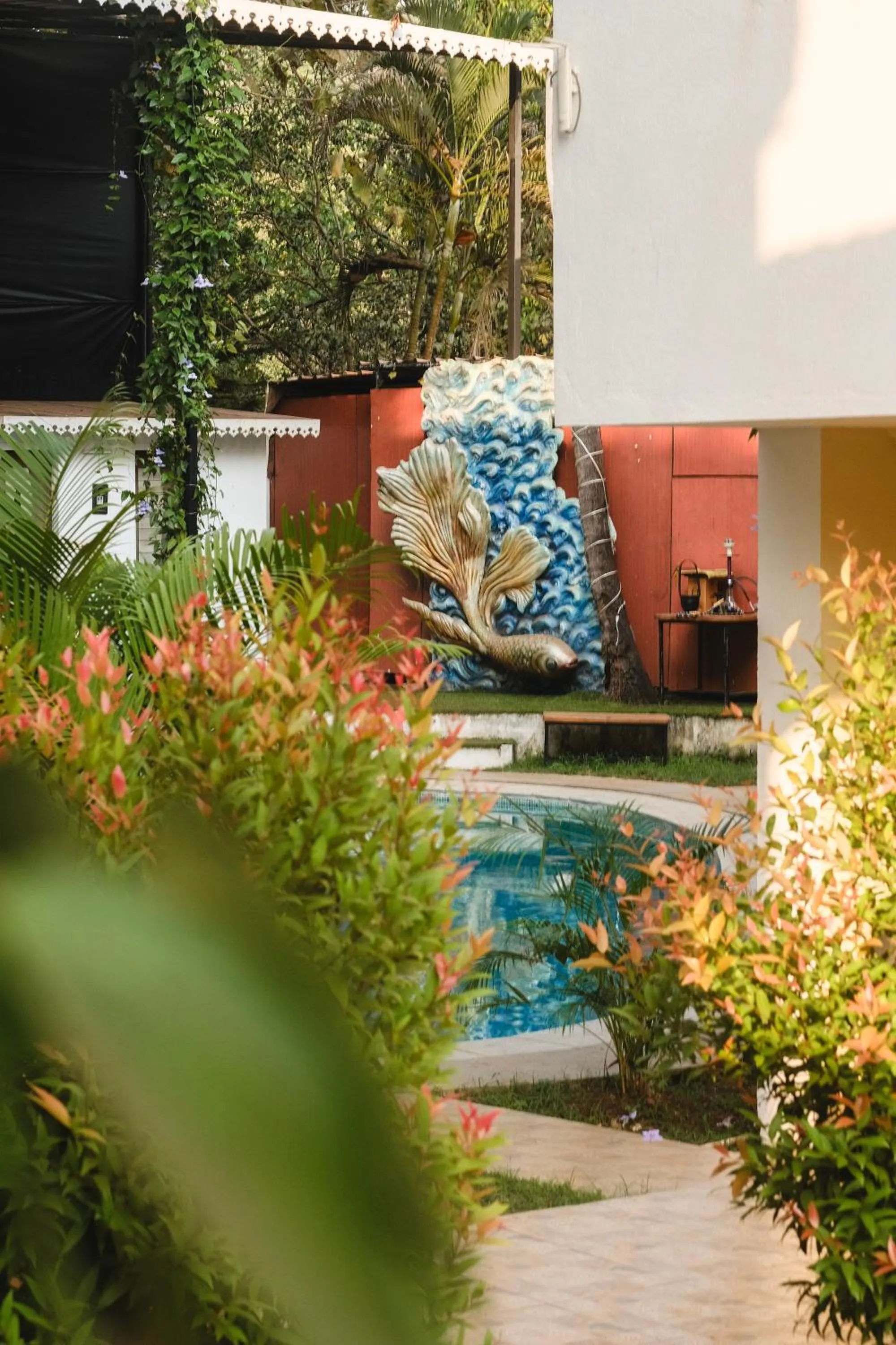 Garden view in The Verda De Miranda Resort Morjim North Goa