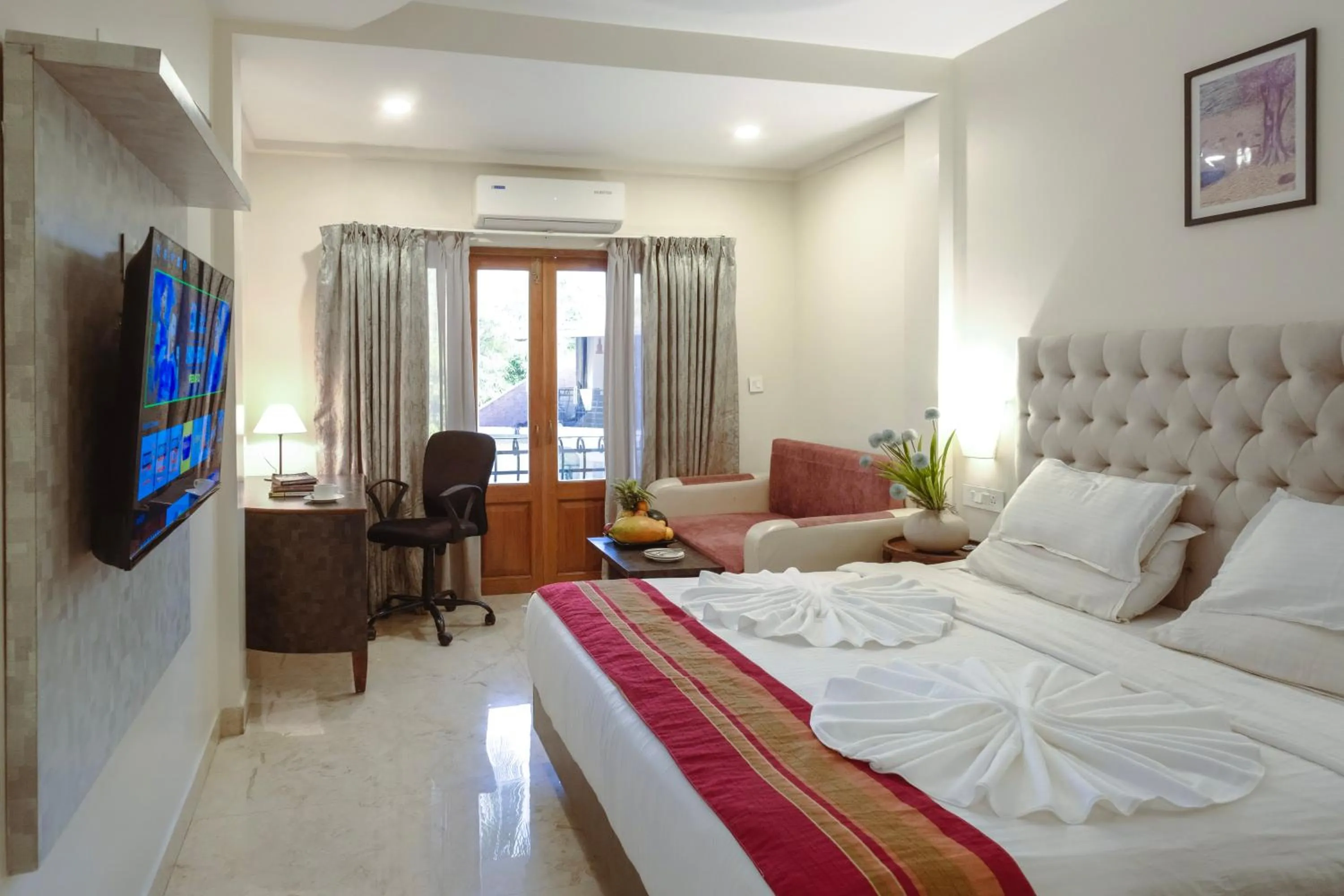 Photo of the whole room, Bed in The Verda De Miranda Resort Morjim North Goa