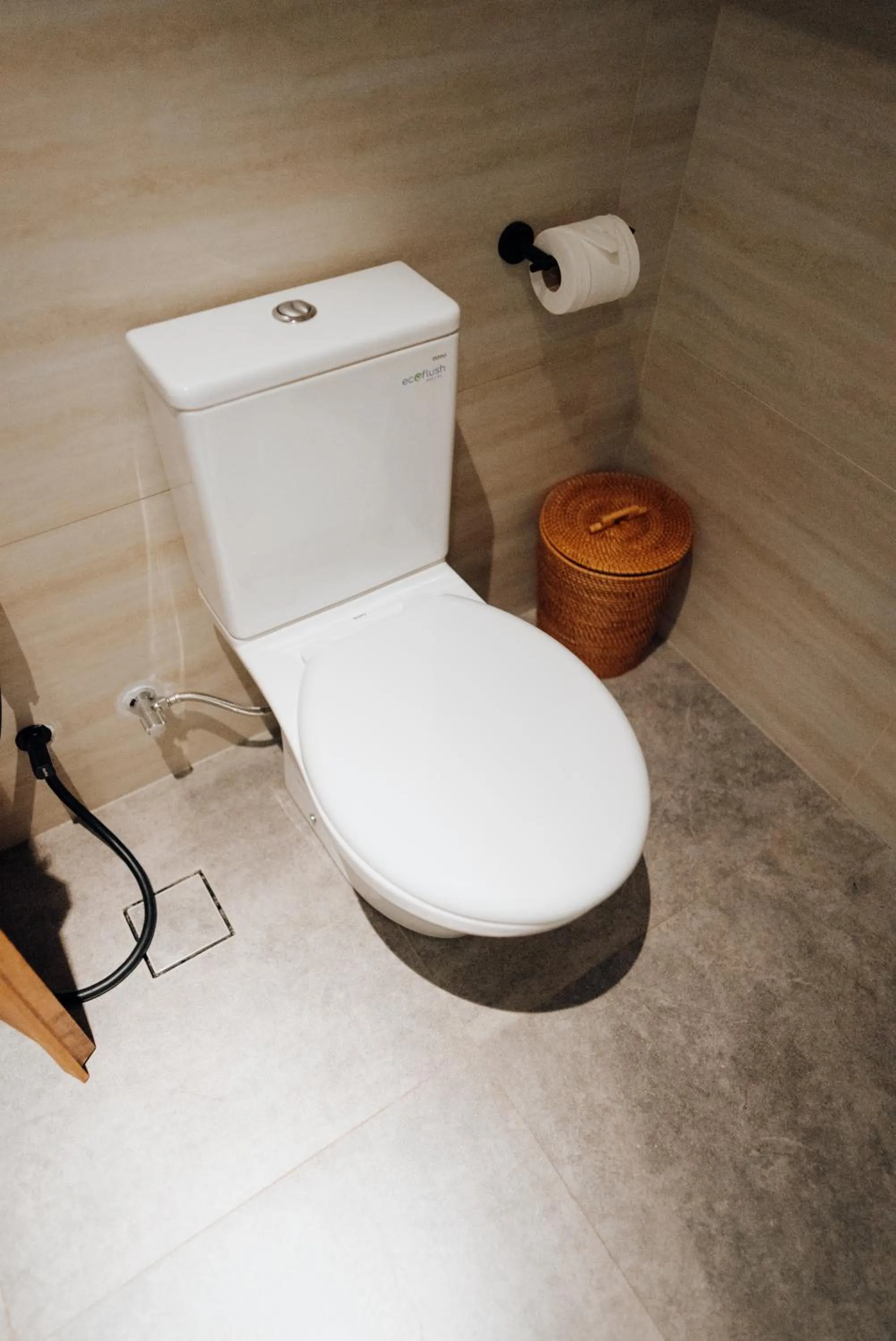 Toilet in Deep Roots Dive & Yoga Resort