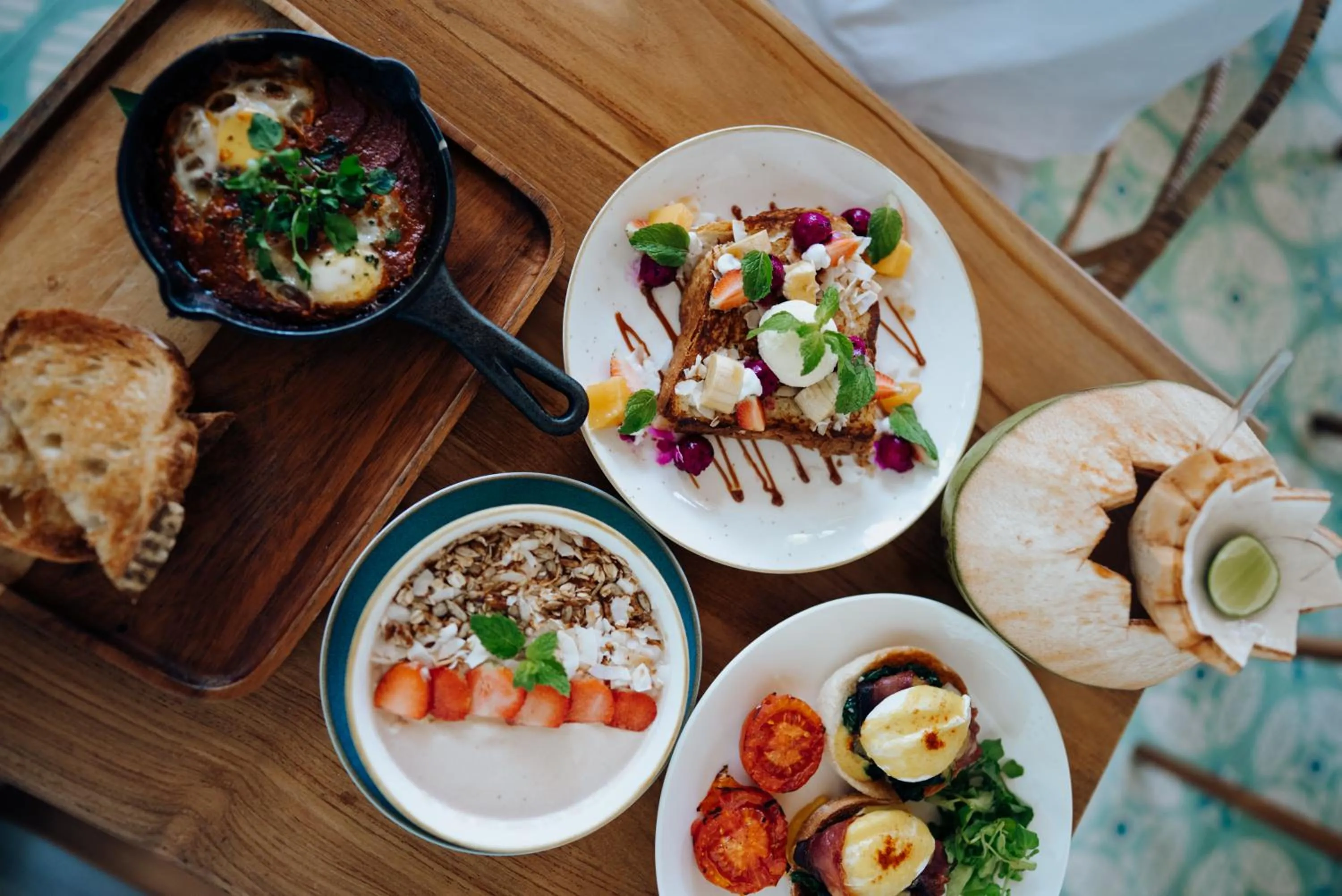 Food in Deep Roots Dive & Yoga Resort