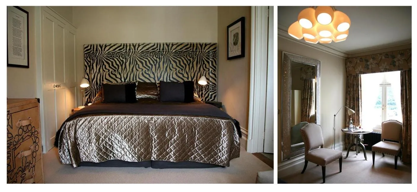 Seating area, Bed in Talbooth House & Spa