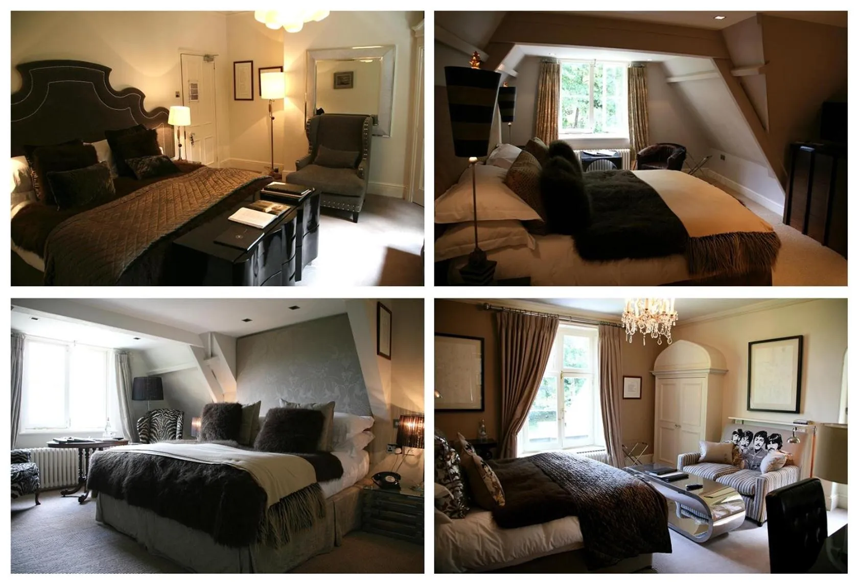 Bedroom, Bed in Talbooth House & Spa