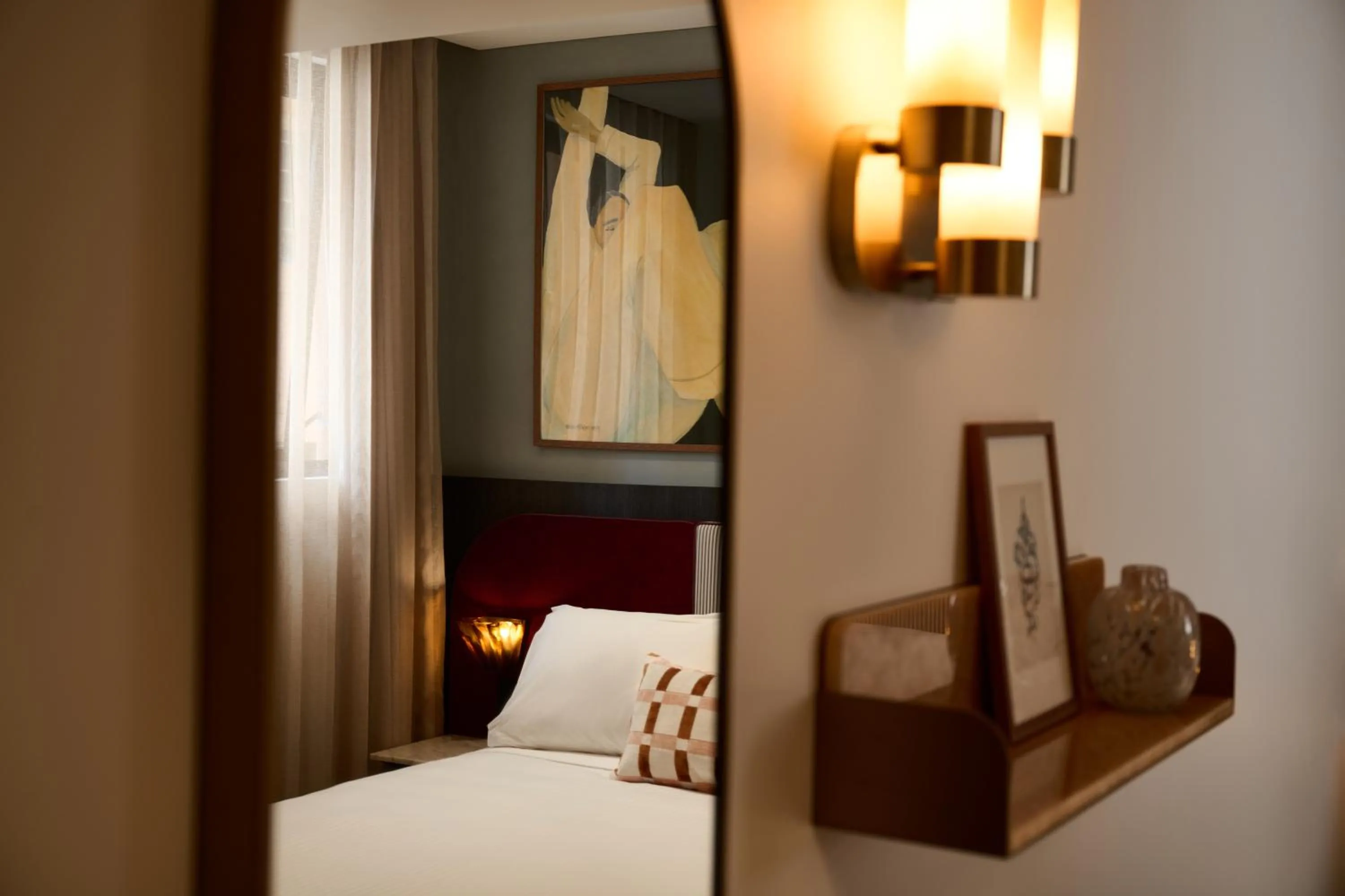 Bedroom, Bed in Hotel Morris Sydney, Handwritten Collection