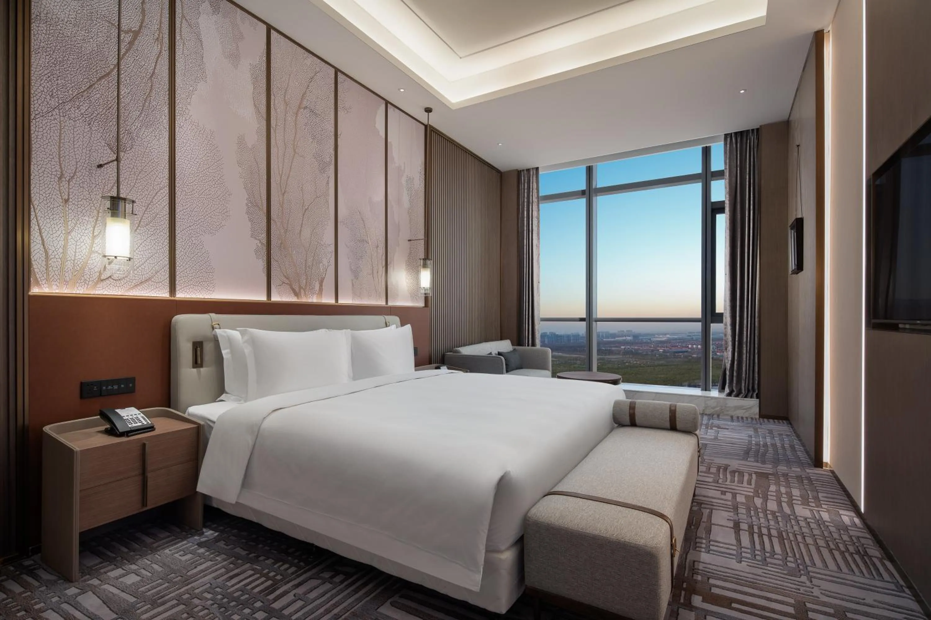 Photo of the whole room, Bed in Wyndham Shanxi Xiaohe Xincheng