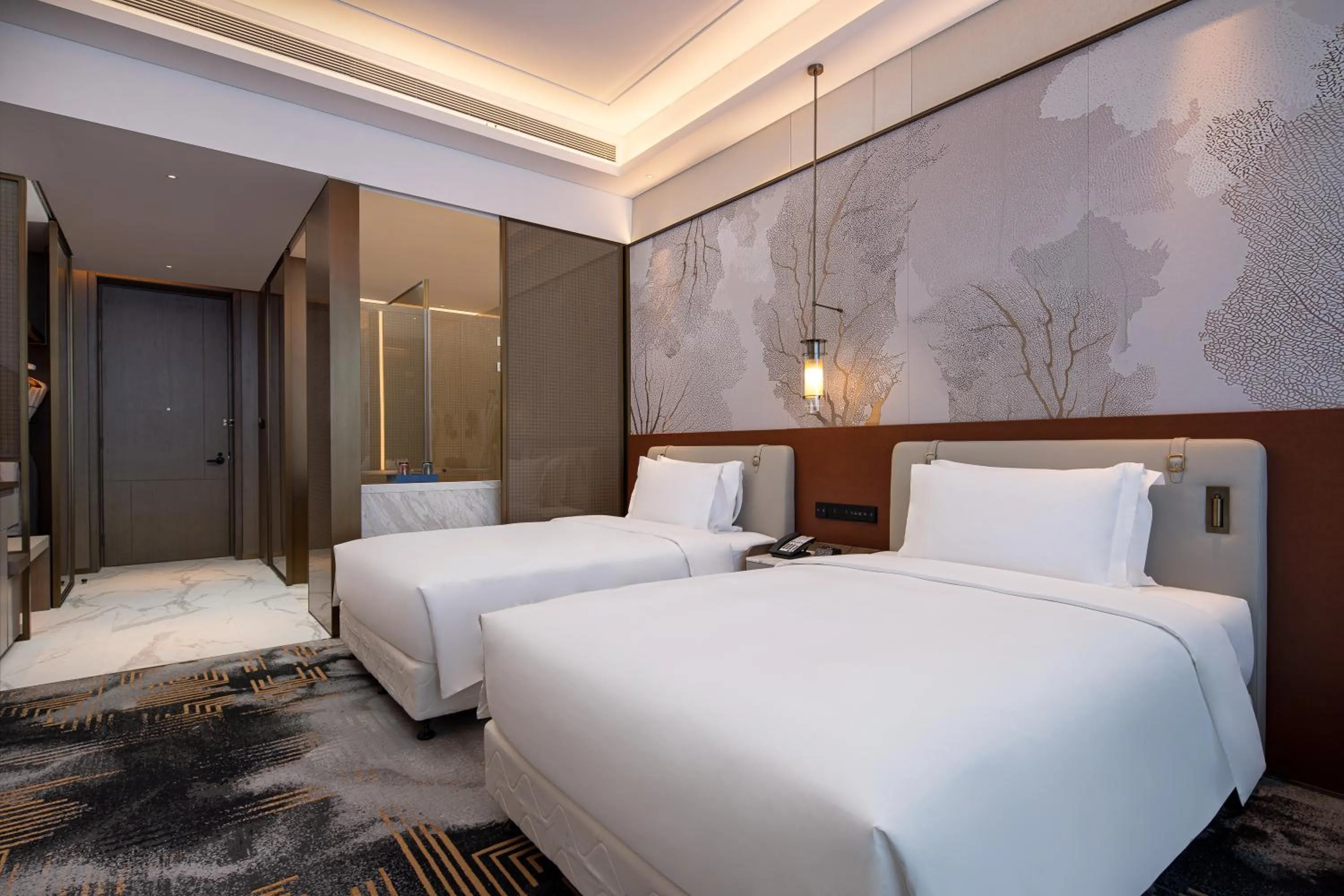 Photo of the whole room, Bed in Wyndham Shanxi Xiaohe Xincheng