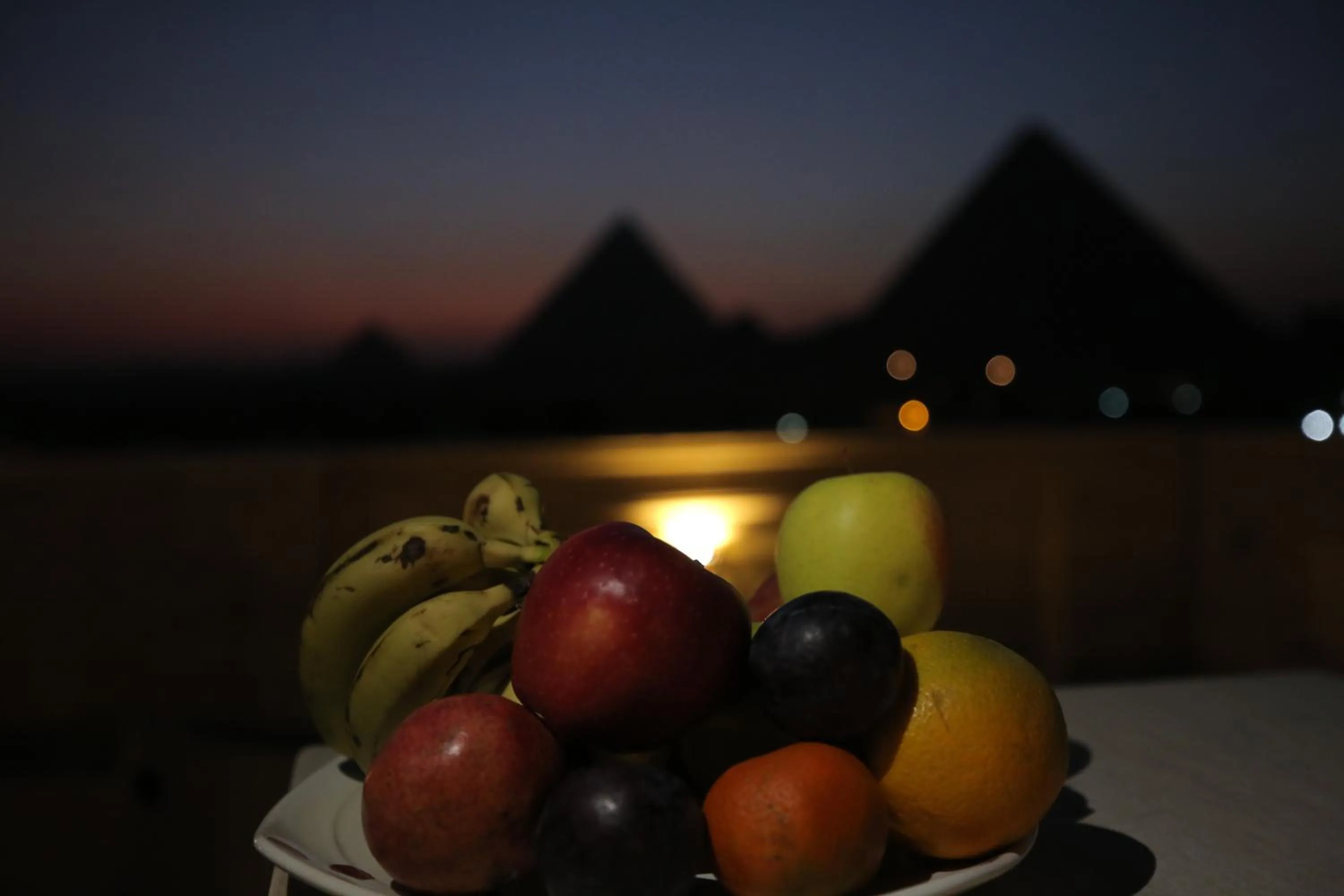 Landmark view in Zeina pyramids view